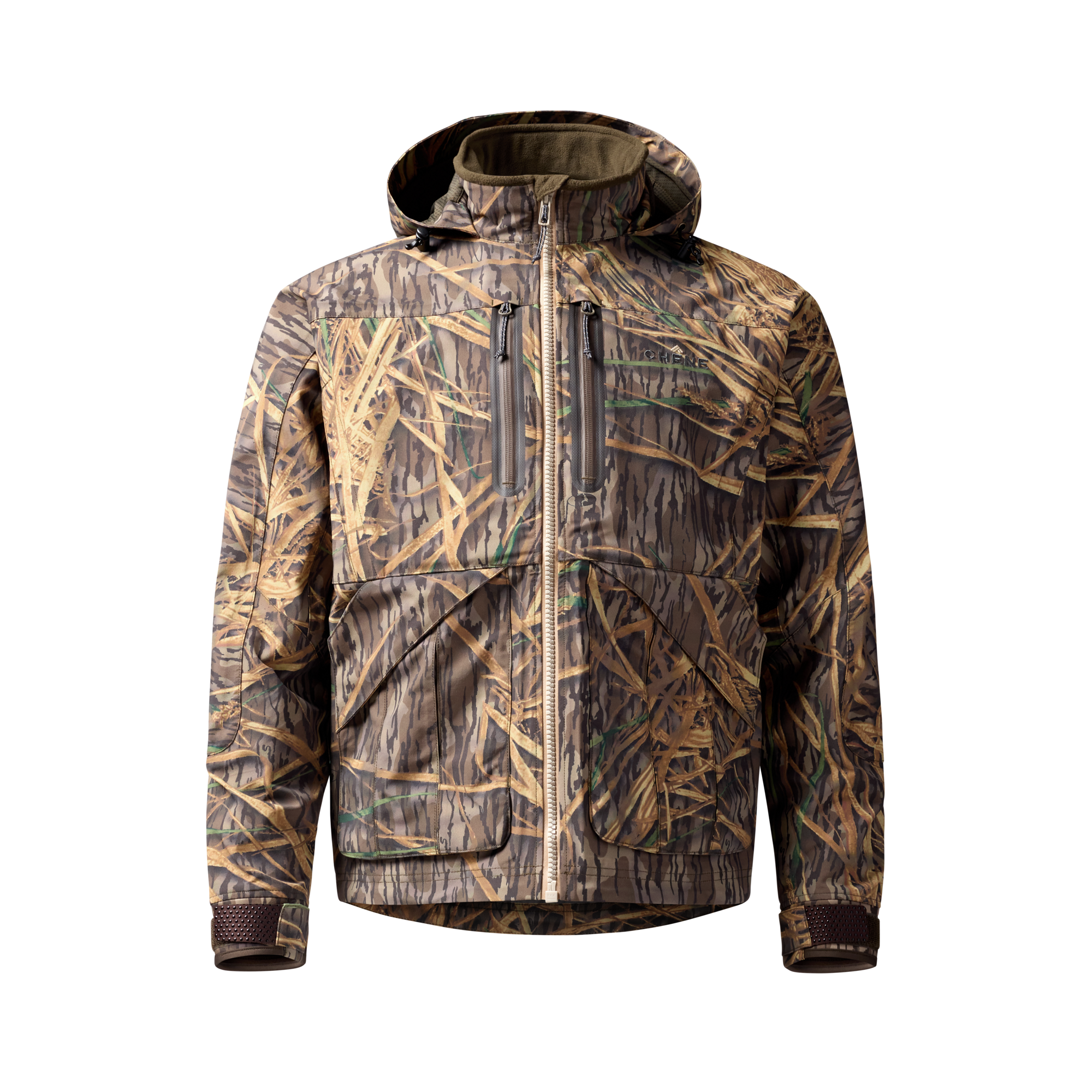 Hydro-Lok Shell Jacket in Mossy Oak Original Shadow Grass, front view #mossy_oak_original_shadow_grass
