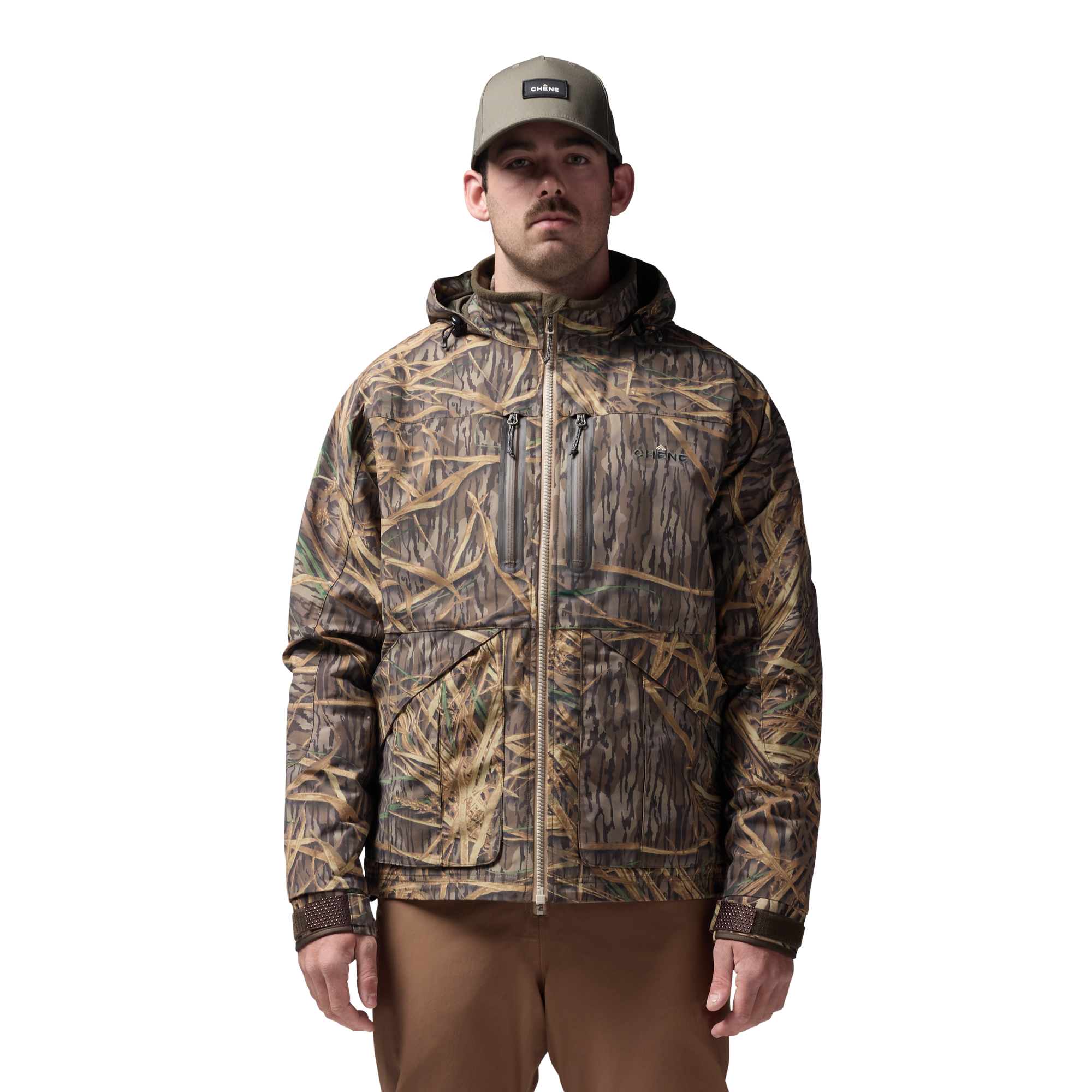 Hydro-Lok Insulated Jacket in Mossy Oak Original Shadow Grass, on model #mossy_oak_original_shadow_grass
