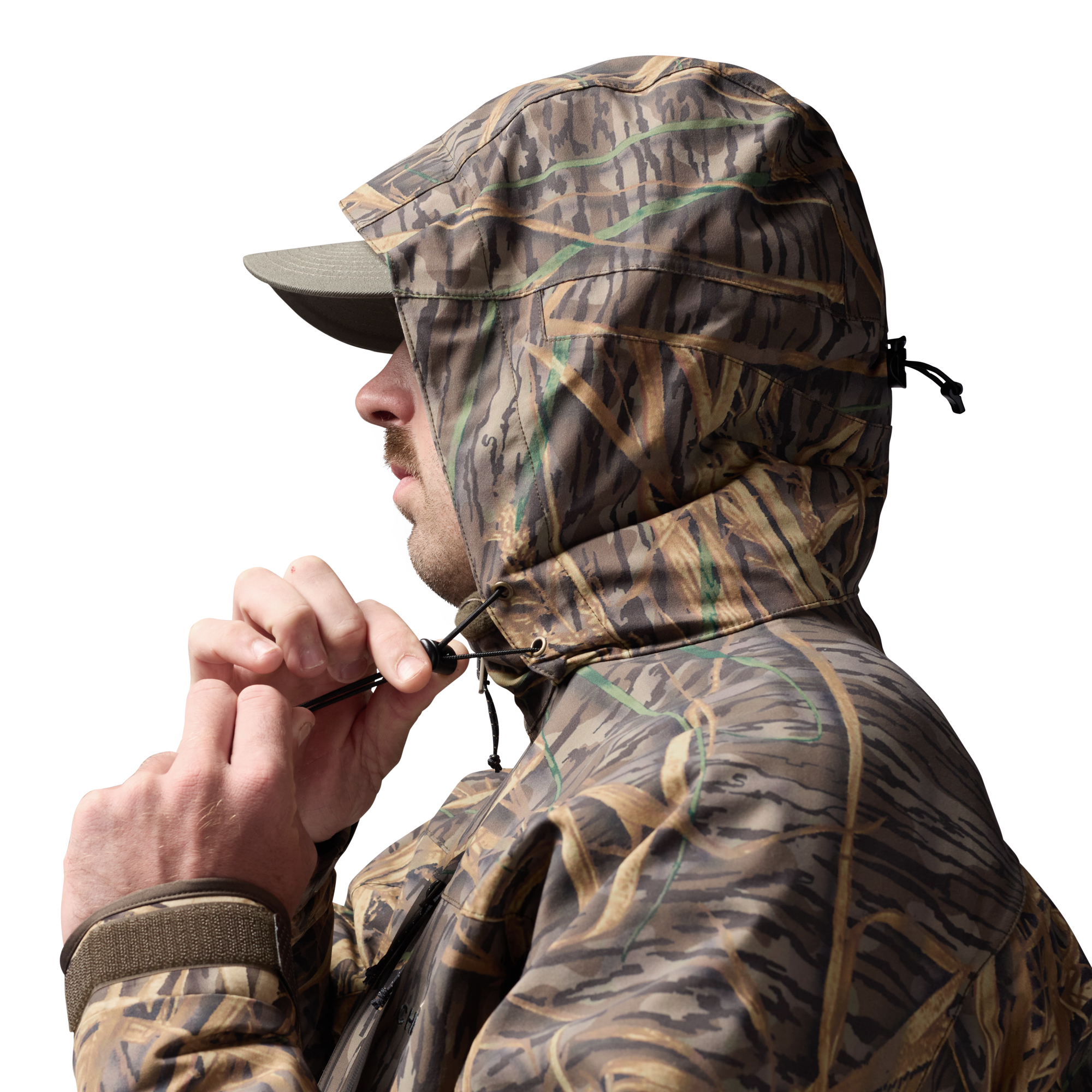 Hydro-Lok Insulated Jacket in Mossy Oak Original Shadow Grass, on model #mossy_oak_original_shadow_grass