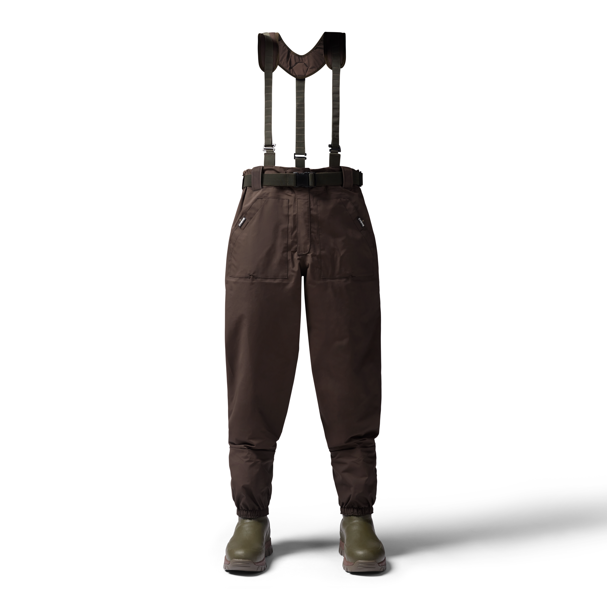 2S Wading Pant in Brown, front view #brown