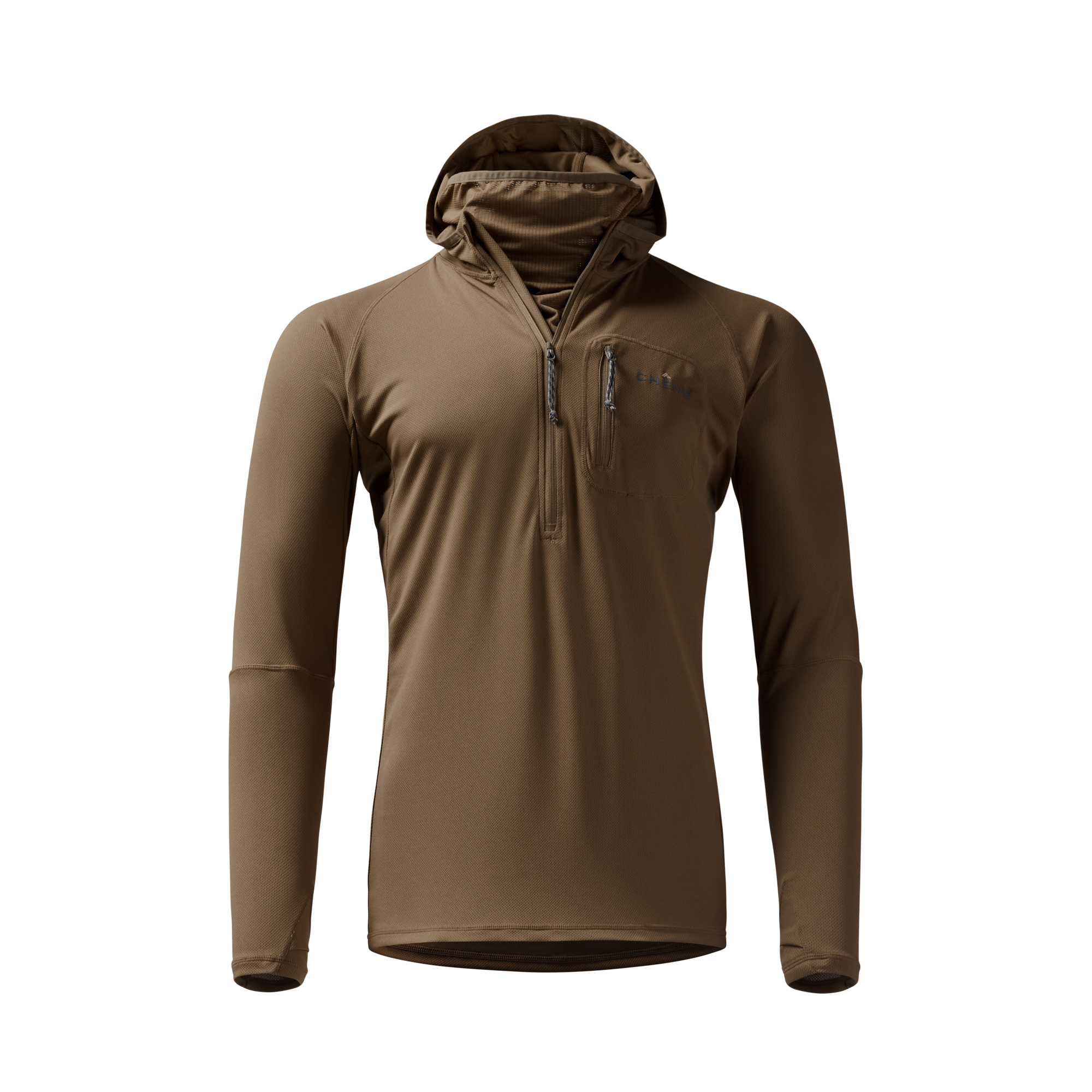 Vale 105 Synthetic Hoodie in Field Khaki, front view #field_khaki