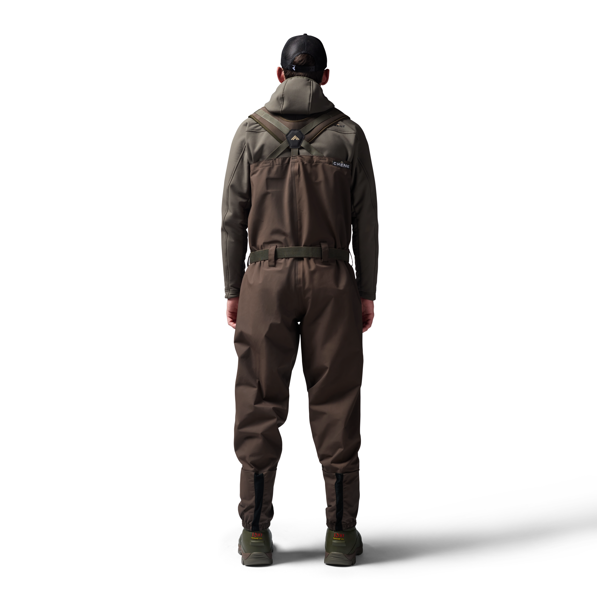 Brown 2S Wader in Brown, on model #brown
