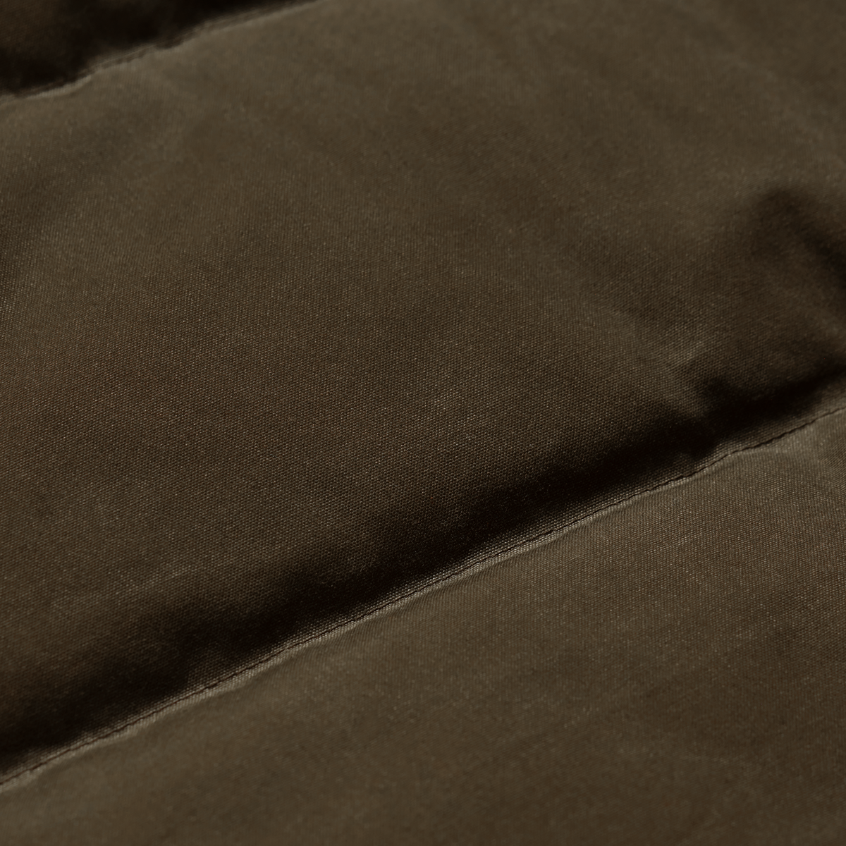 Founders' Reserve Waxed Down Vest in Dark Olive, macro detail #dark_olive