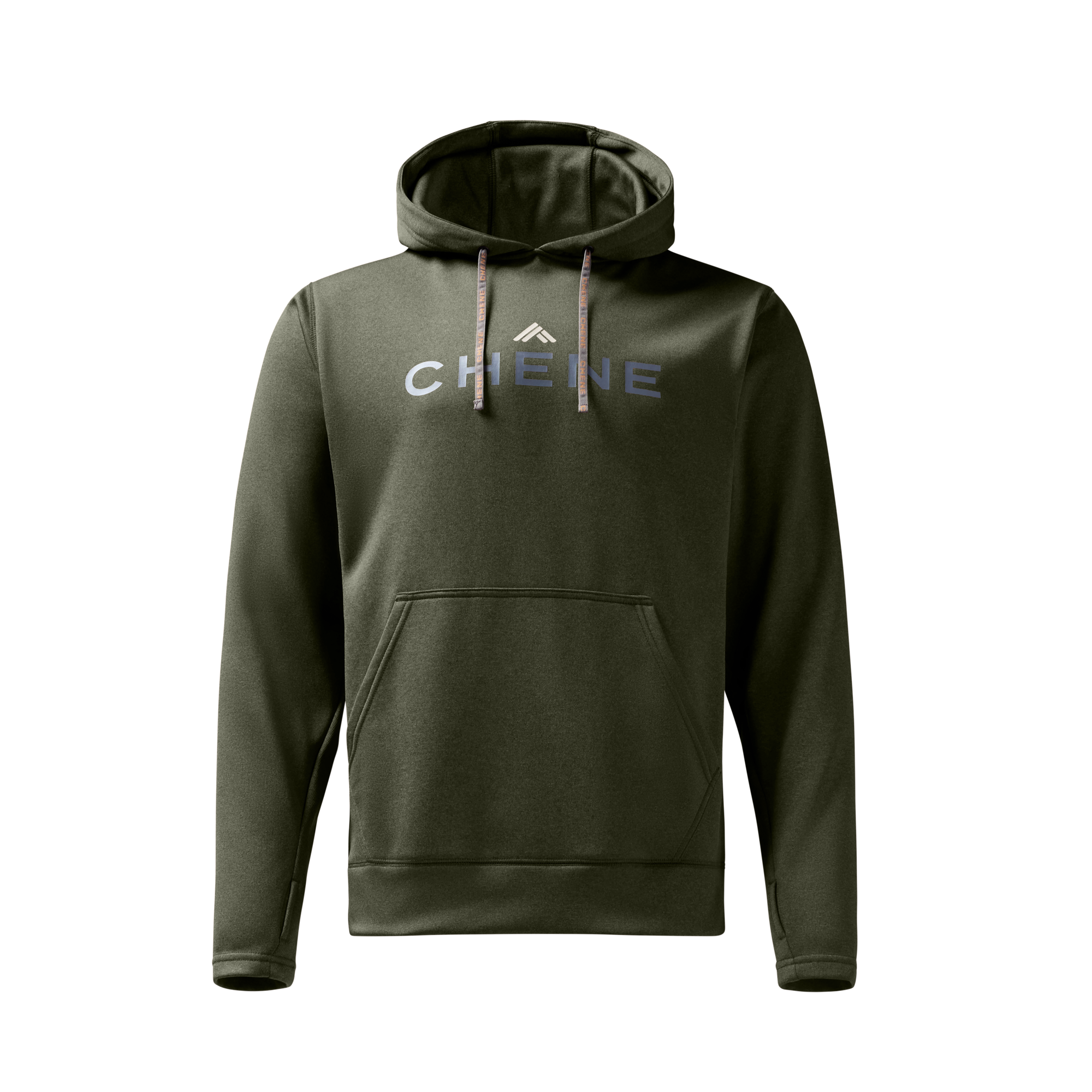 Performance Hoodie in Heather Cypress, front view #heather_cypress
