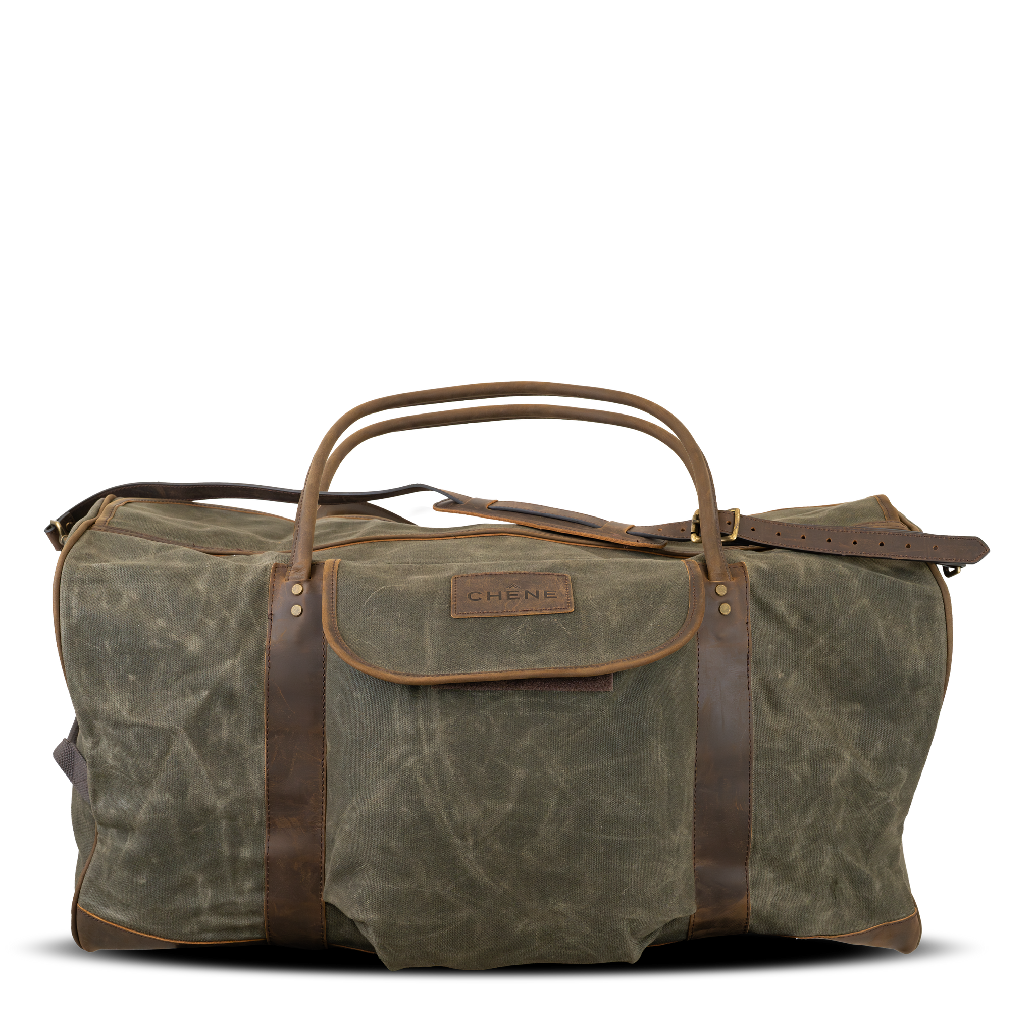 CHANNMINA ヴィンテージフーディ L/XL Waxed Canvas Large Duffle Bag | Chêne Gear