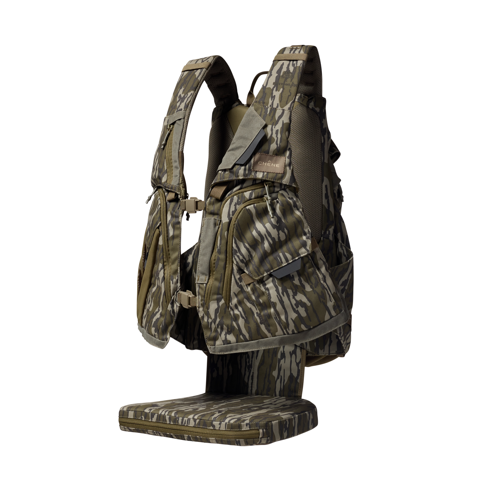 Deception Turkey Vest in Mossy Oak Original Bottomland, front view #mossy_oak_original_bottomland