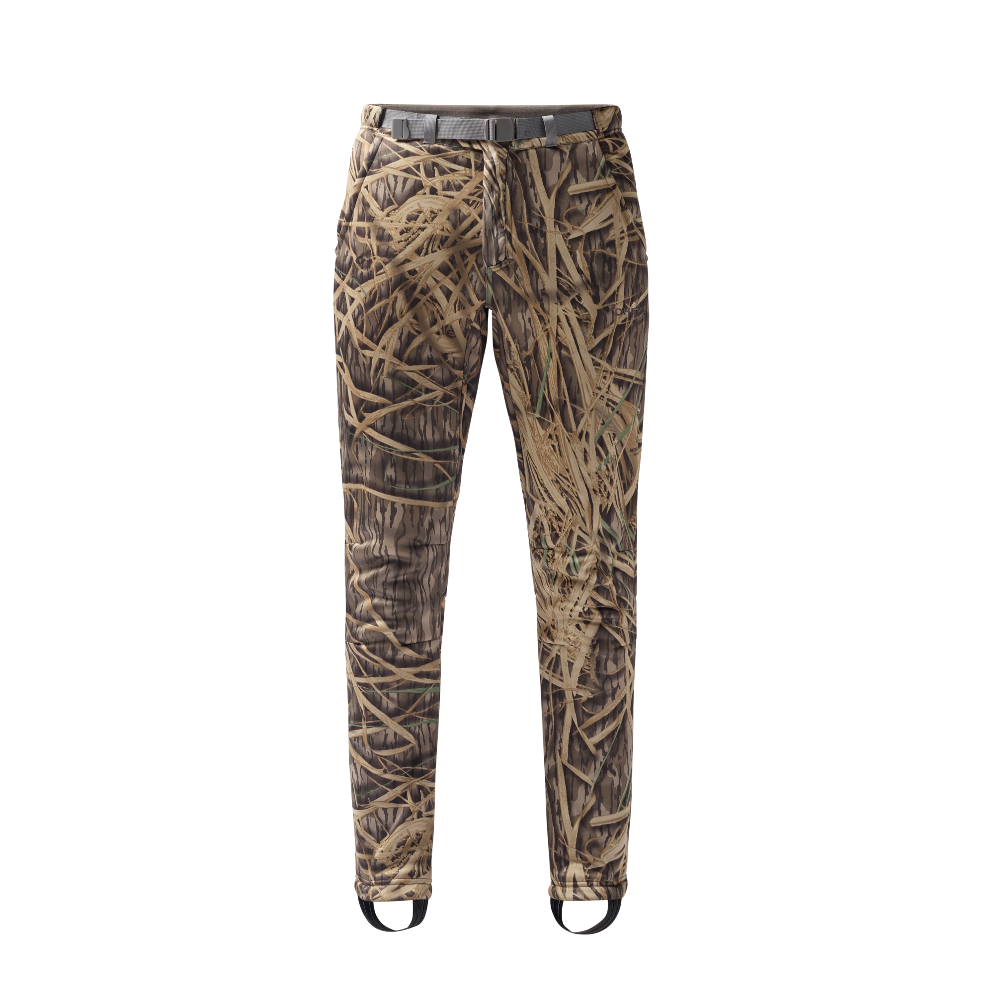 Sherpa Fleece Wader Pant in Mossy Oak Original Shadow Grass, front view #mossy_oak_original_shadow_grass