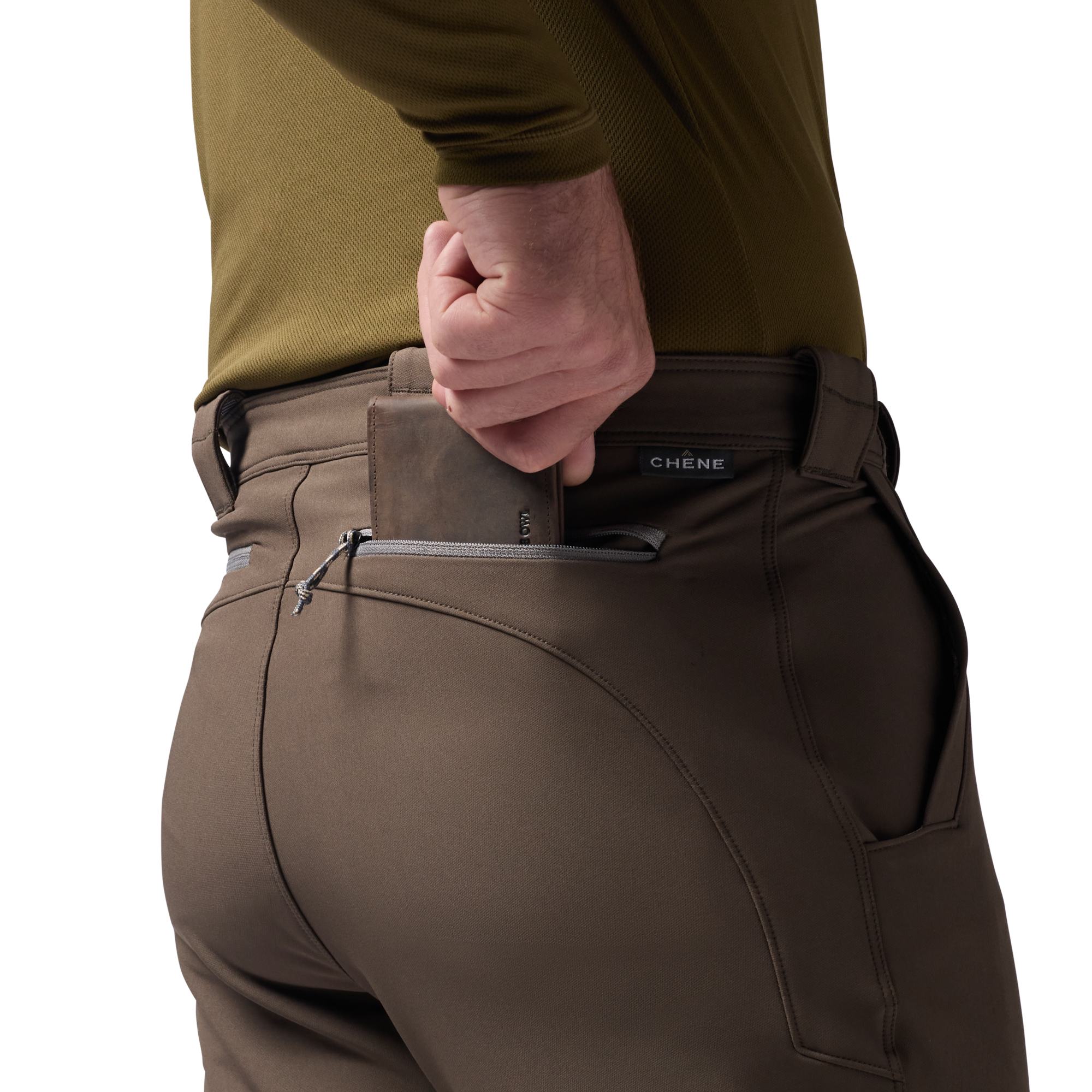 Field Pant in Brown, on model #brown