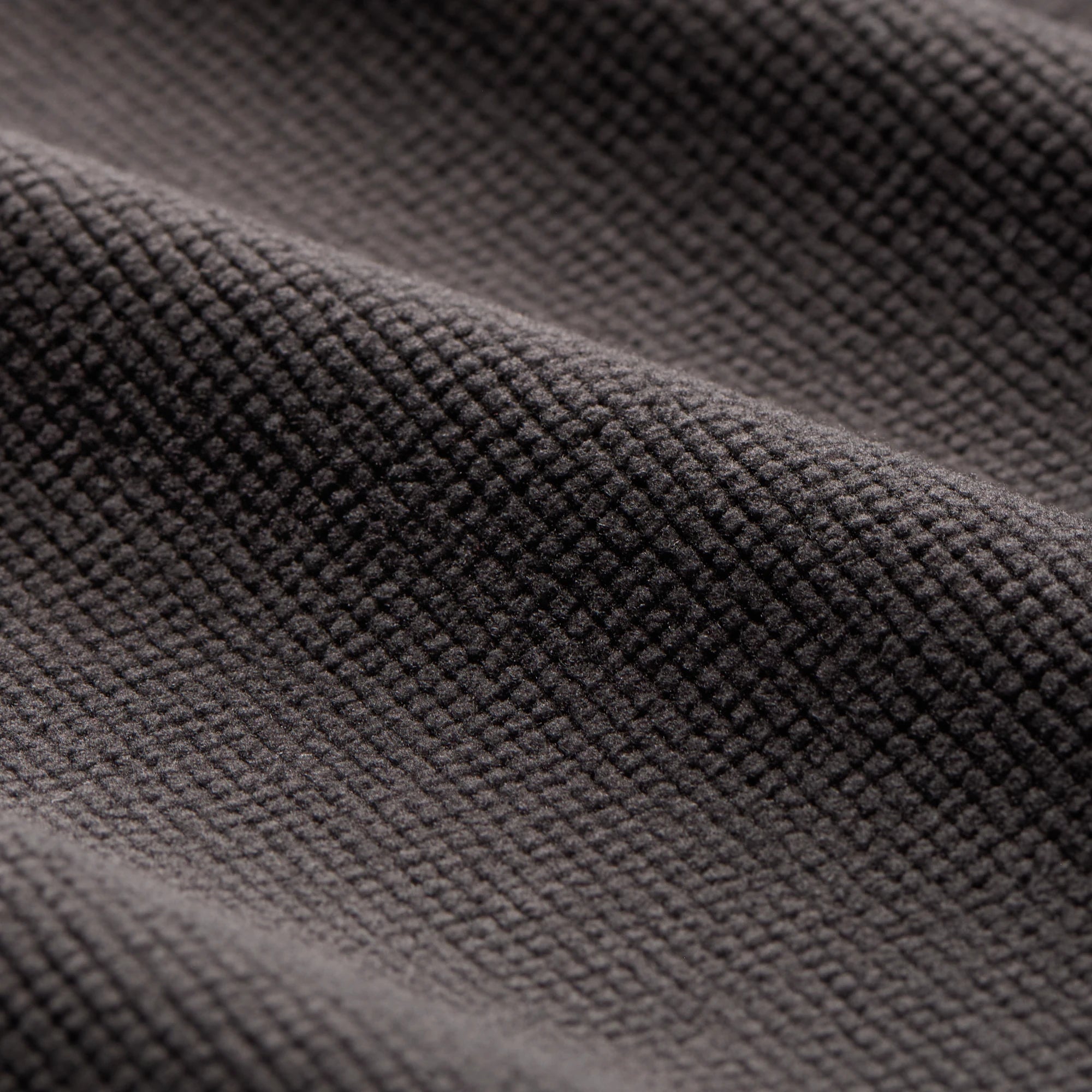 Scout Vest in Black, fabric detail #black