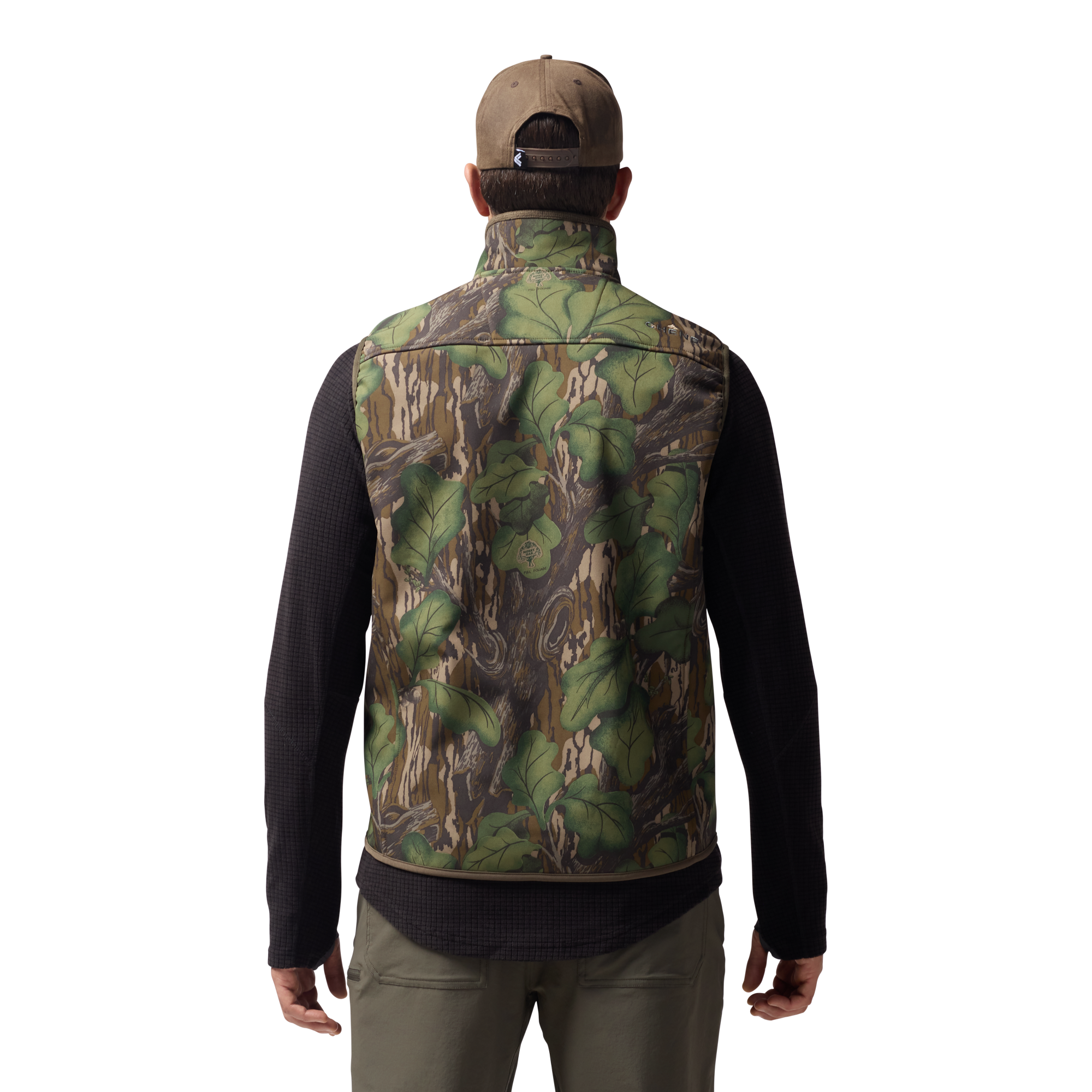 Scout Vest in Mossy Oak Full Foliage, on model #mossy_oak_full_foliage