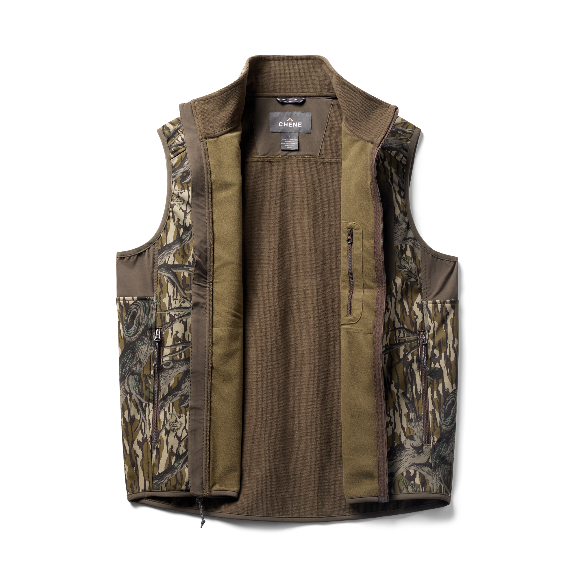 Scout Vest in Mossy Oak Original Treestand, flat lay #mossy_oak_original_treestand