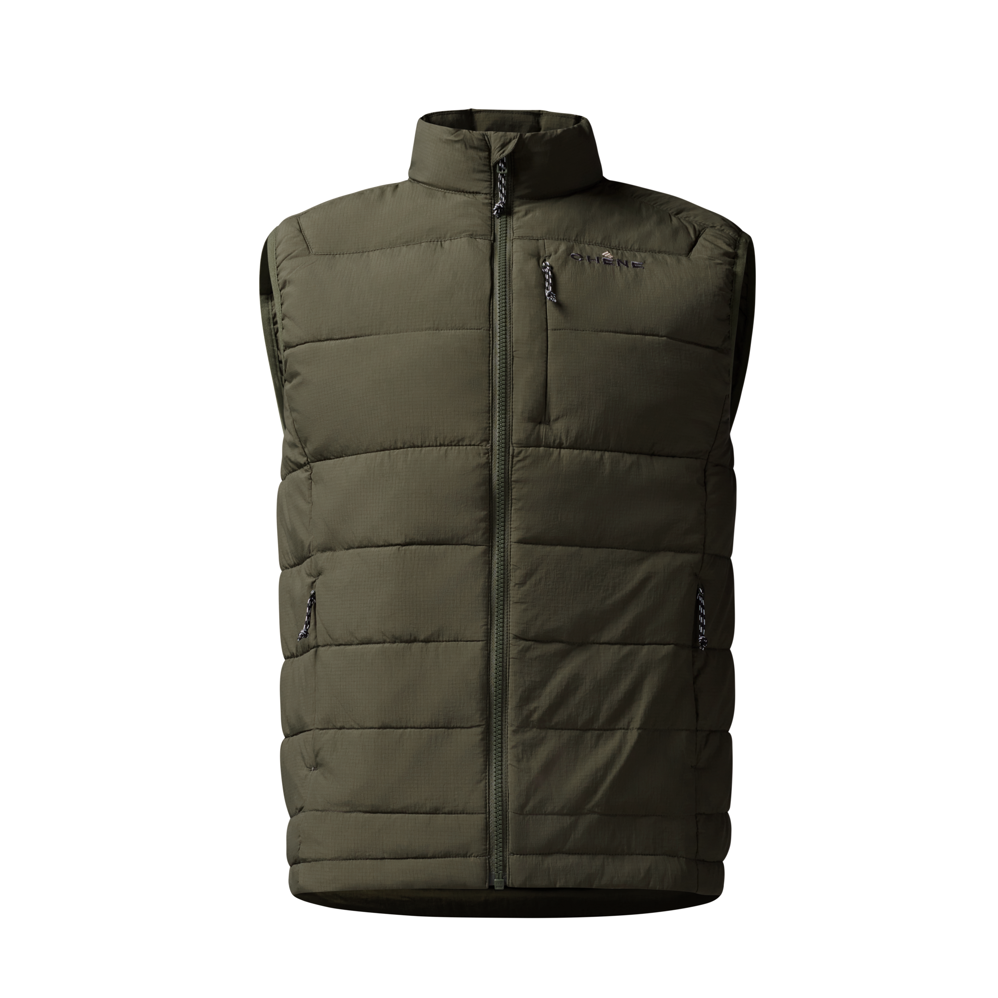 Flyweigh Vest in Olive, front view #olive