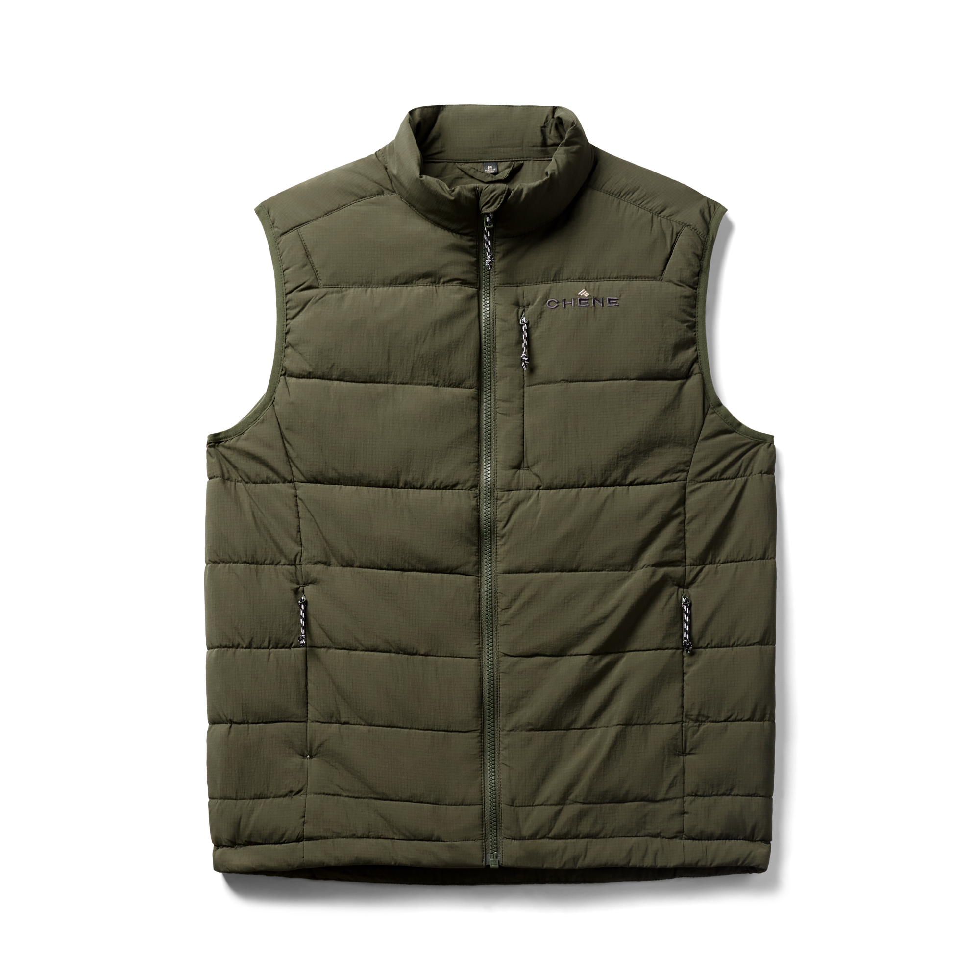 Flyweigh Vest in Olive, flat lay #olive
