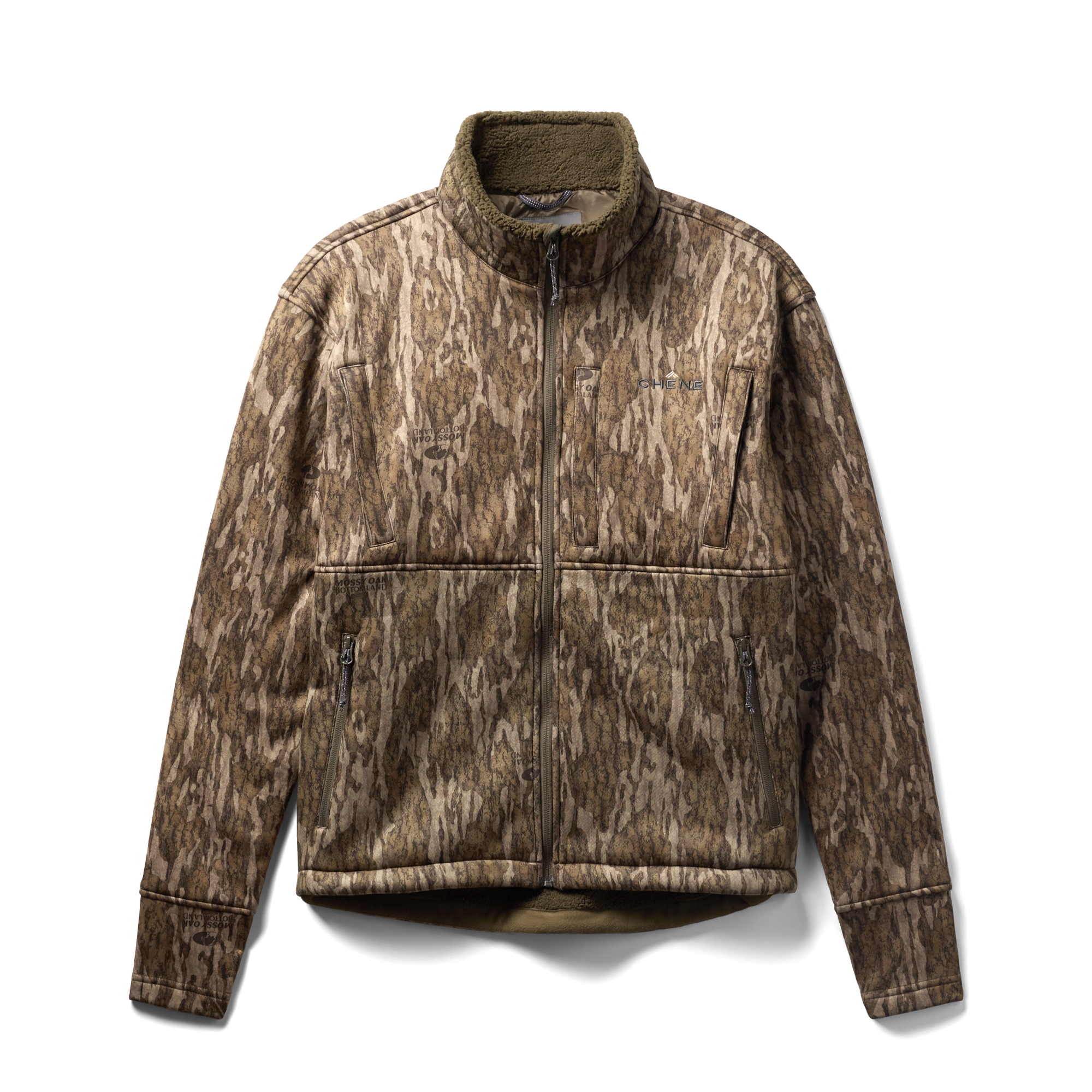 Over/Under Jacket in Mossy Oak Bottomland, flat lay #mossy_oak_bottomland