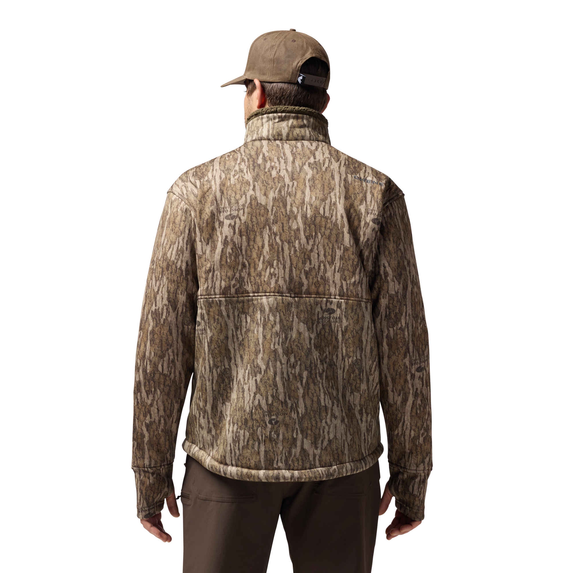 Over/Under Jacket in Mossy Oak Bottomland, on model #mossy_oak_bottomland