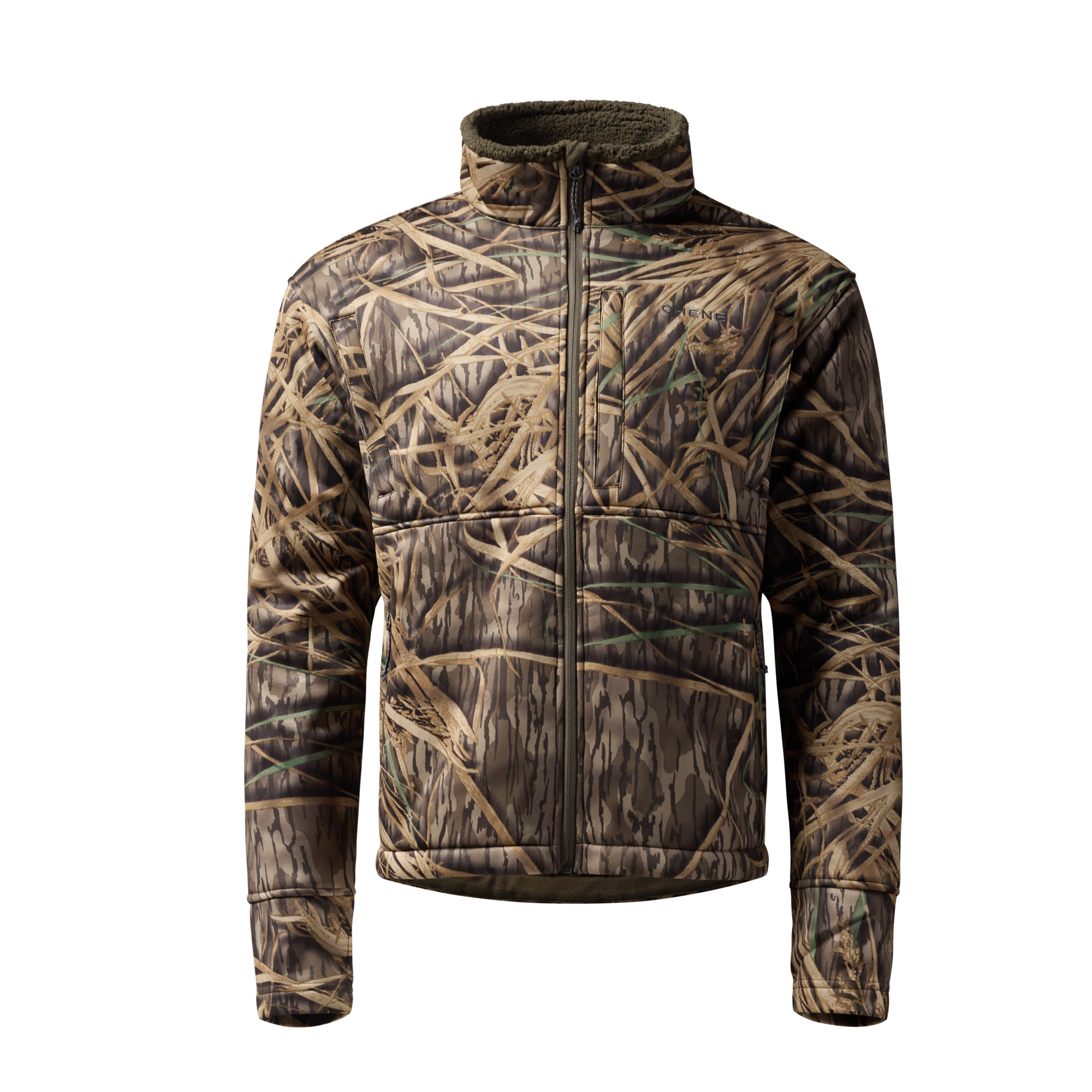 Over/Under Jacket in Mossy Oak Original Shadow Grass, front view #mossy_oak_original_shadow_grass