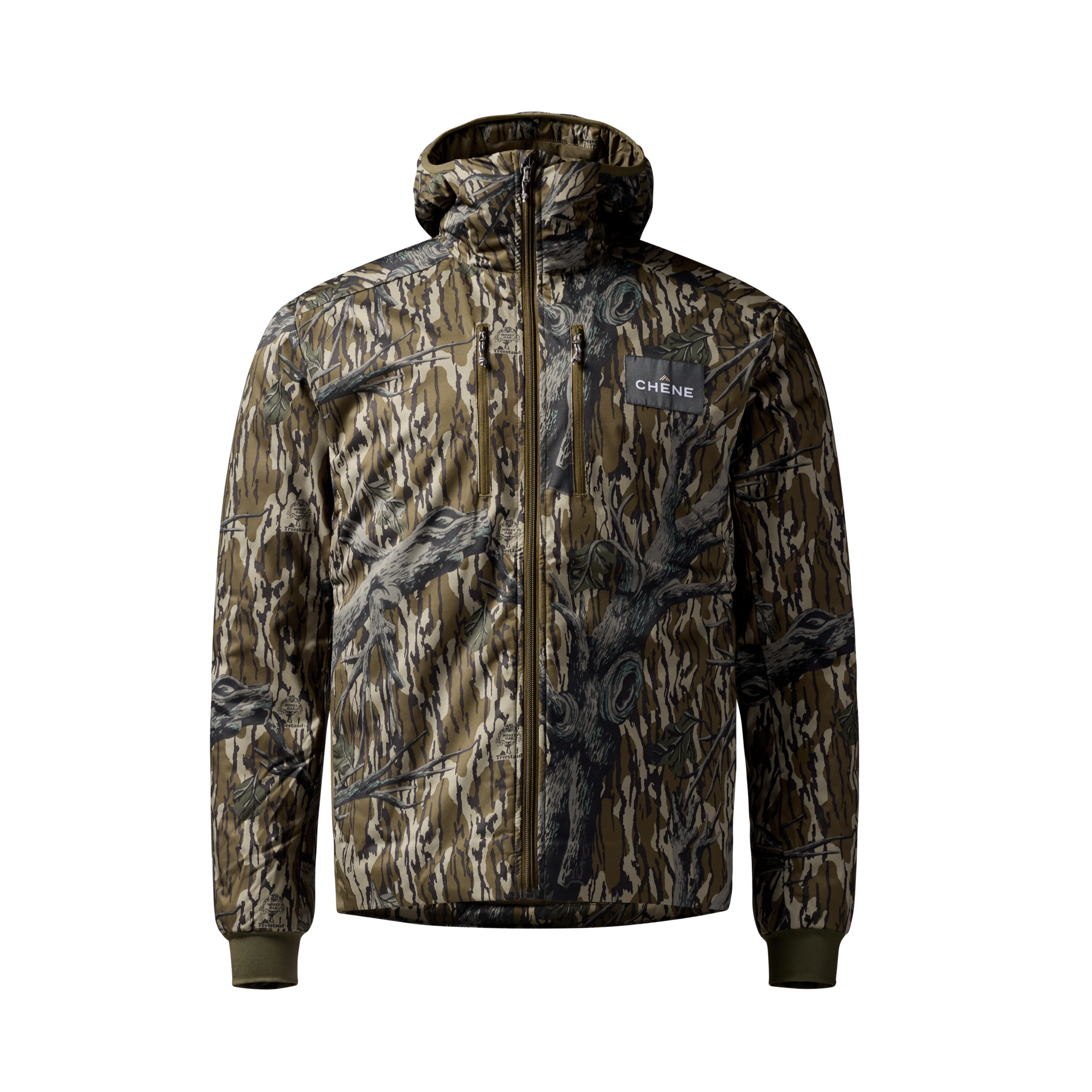Flyweigh Jacket in Mossy Oak Original Treestand, front view #mossy_oak_original_treestand
