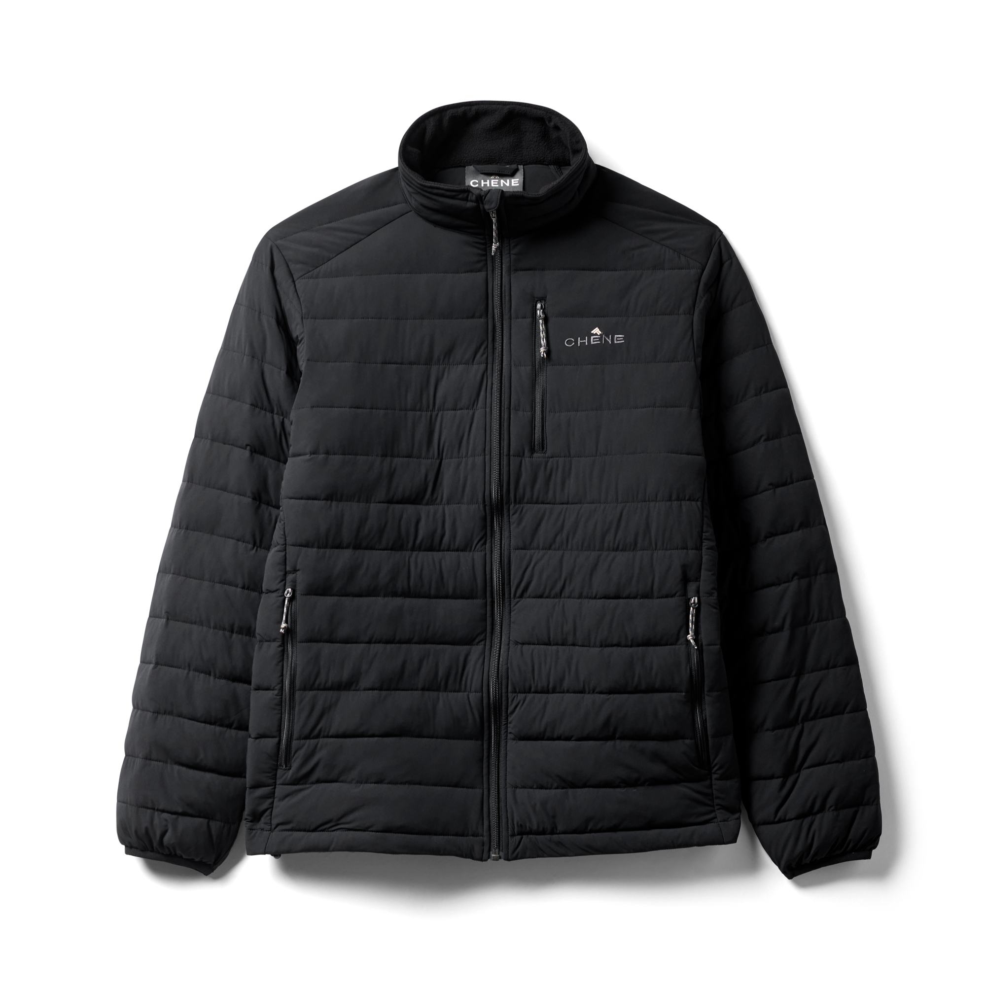 Camp Jacket in Black, flat lay #black