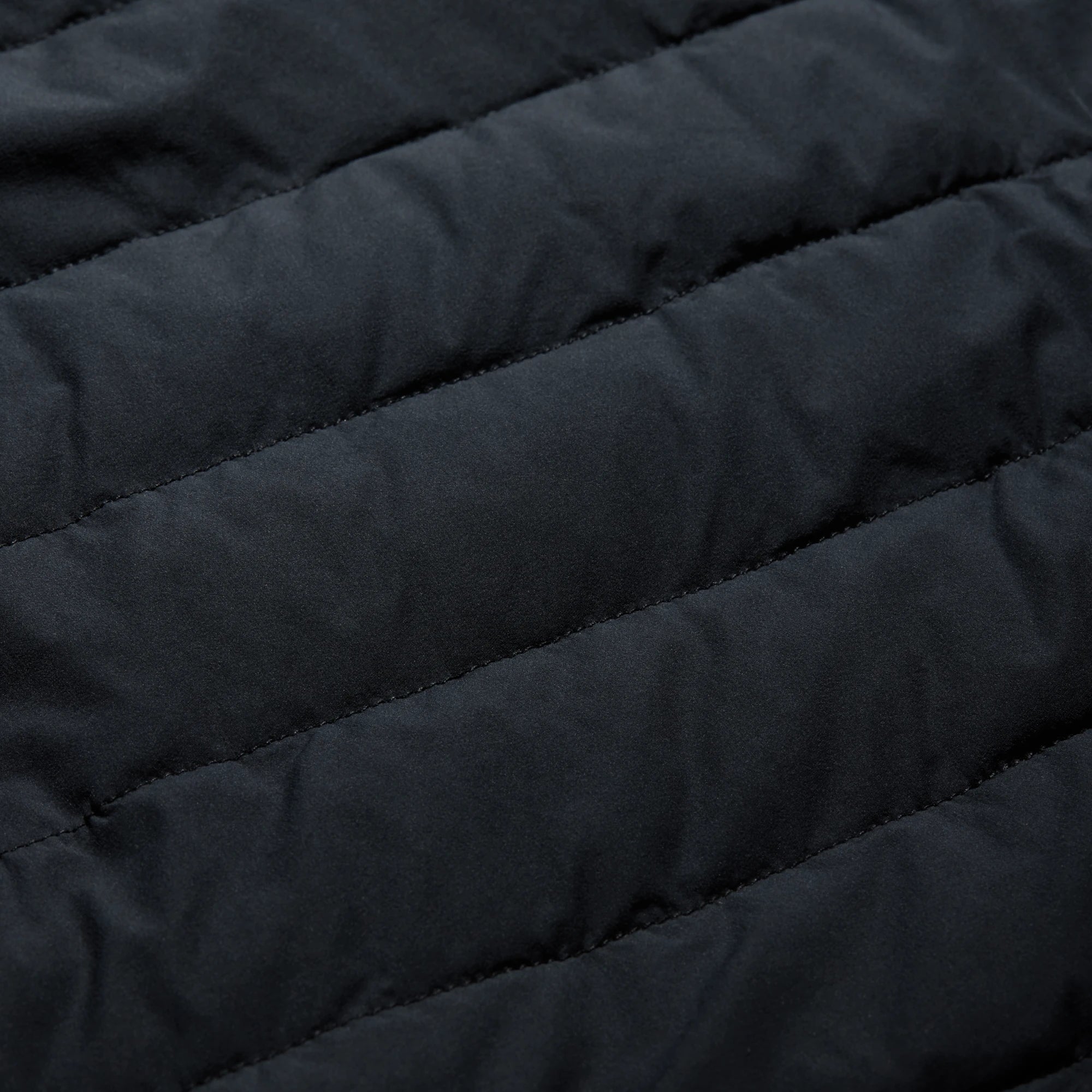 Camp Jacket in Black, fabric detail #black