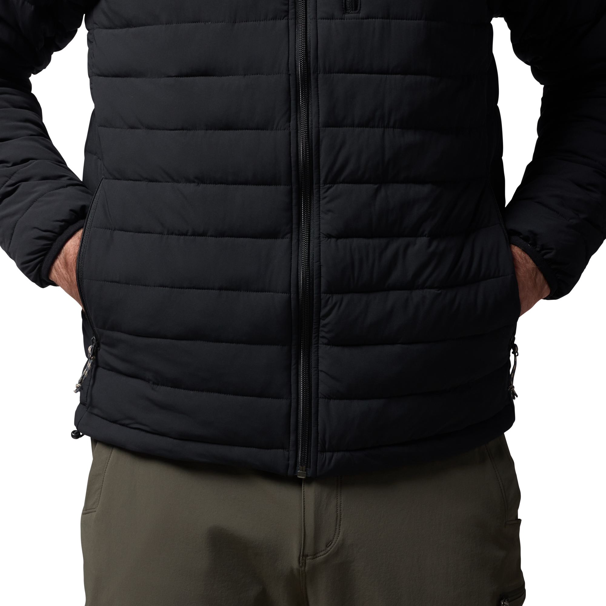 Camp Jacket in Black, on model #black