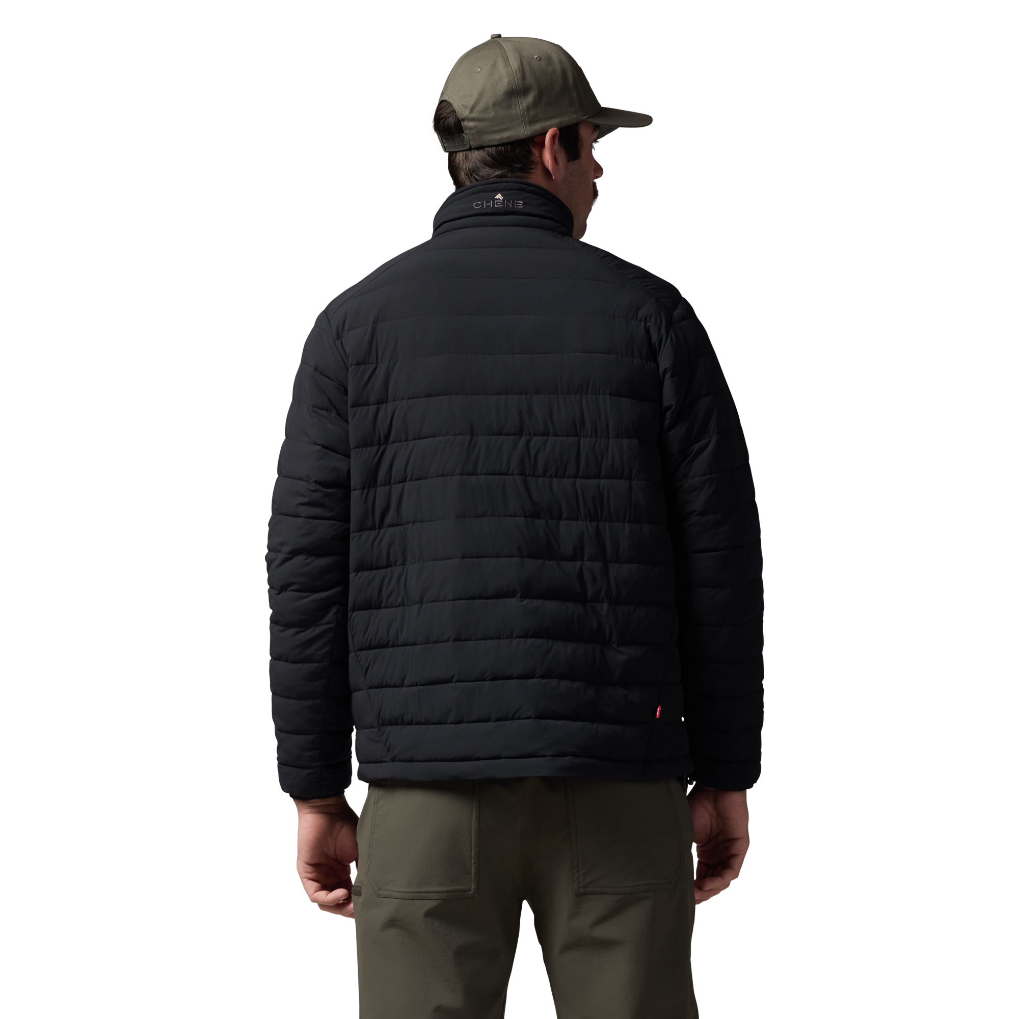 Camp Jacket in Black, on model #black