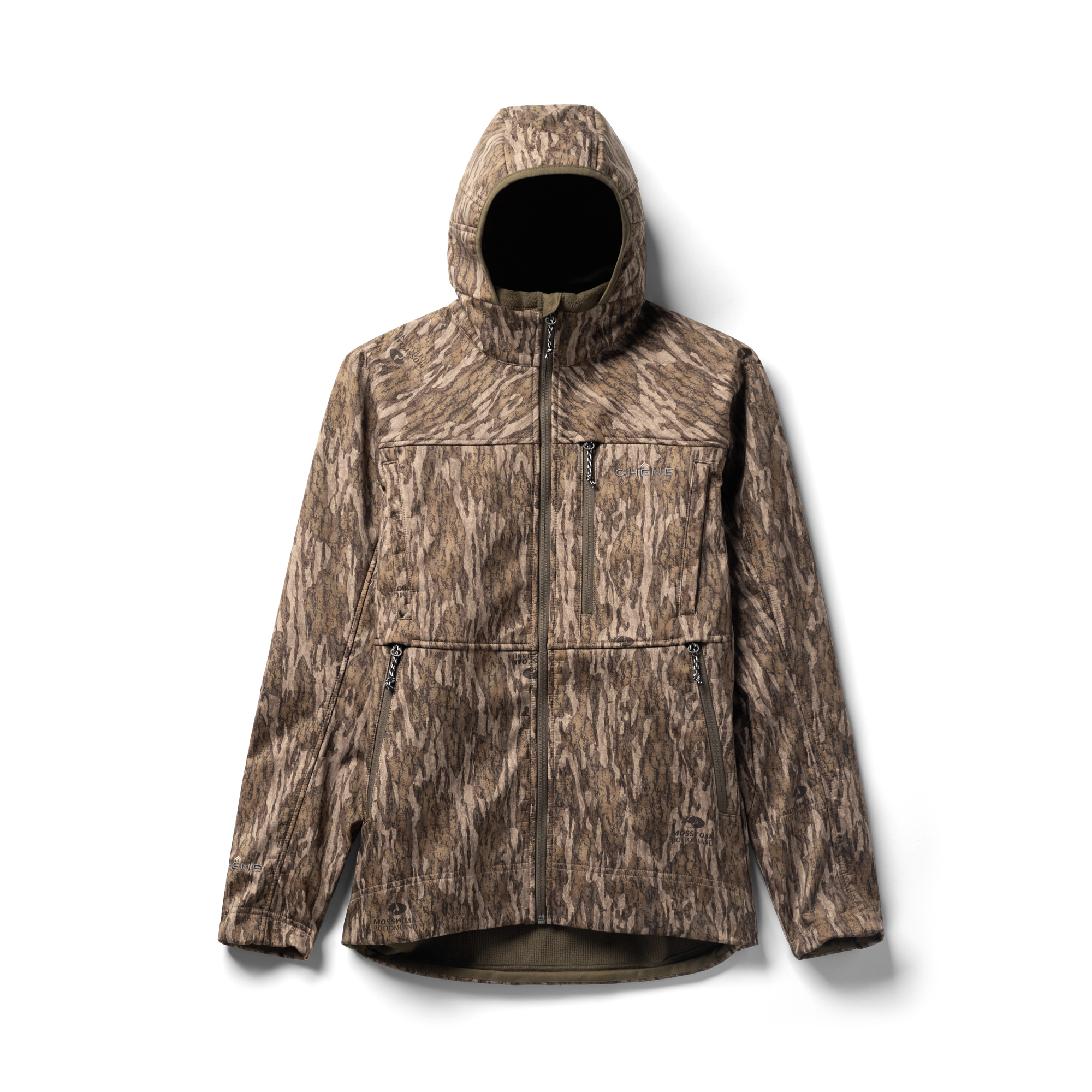Scout Jacket in Mossy Oak Bottomland, flat lay #mossy_oak_bottomland