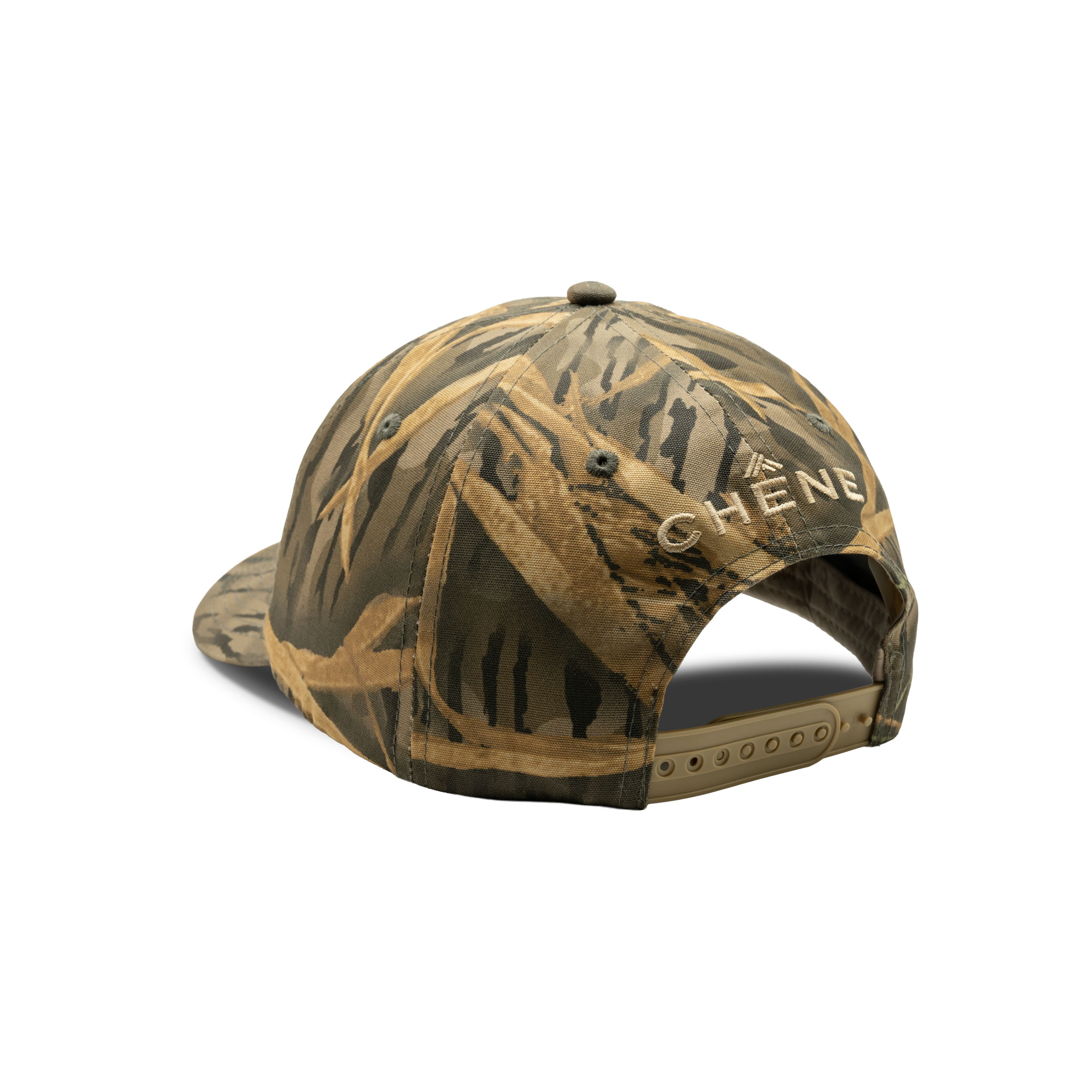 Patch Logo Cotton Camo Cap in Mossy Oak Original Shadow Grass, back view #mossy_oak_original_shadow_grass