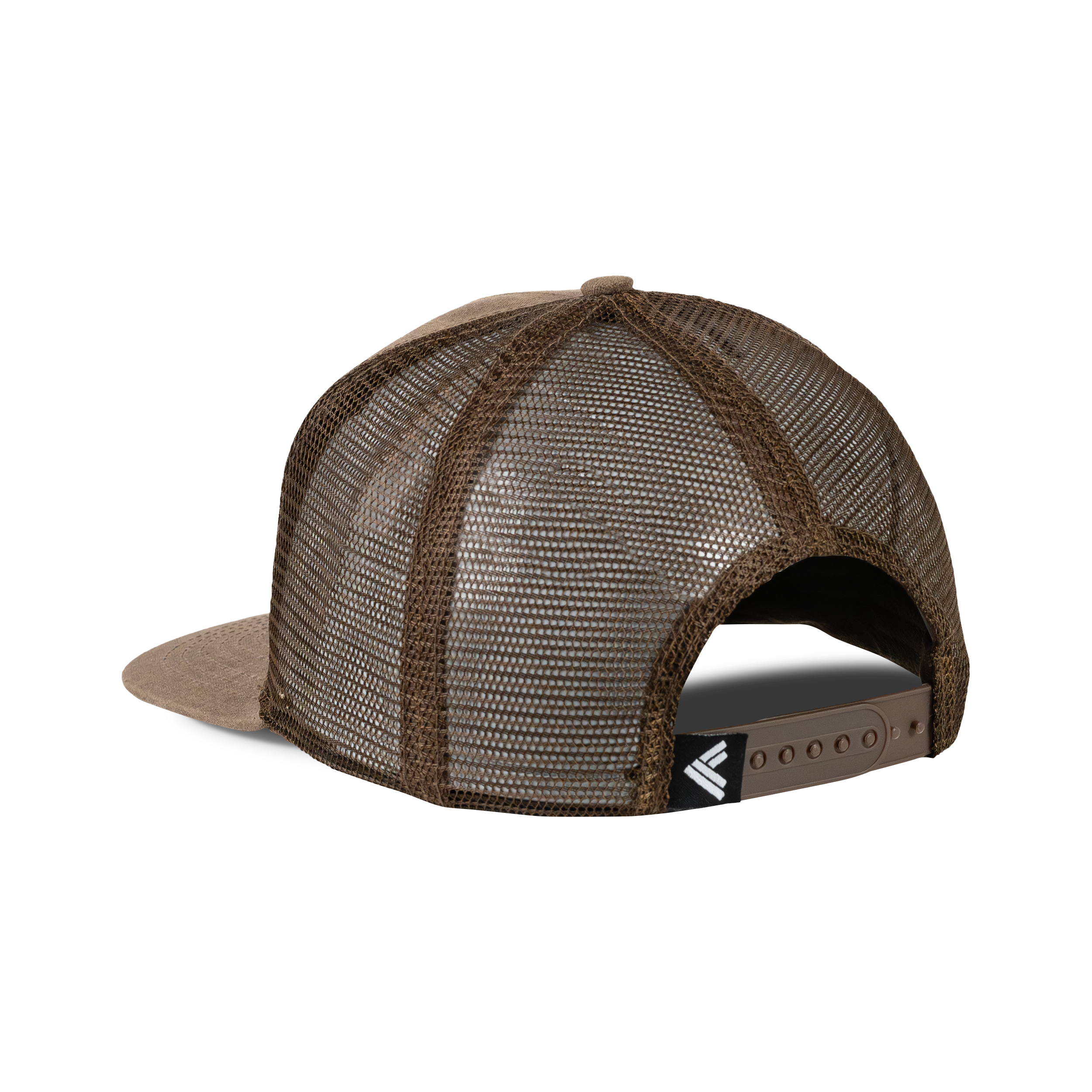 Waterfowl Co. Waxed Mesh Back Cap in Dirt, back view #dirt