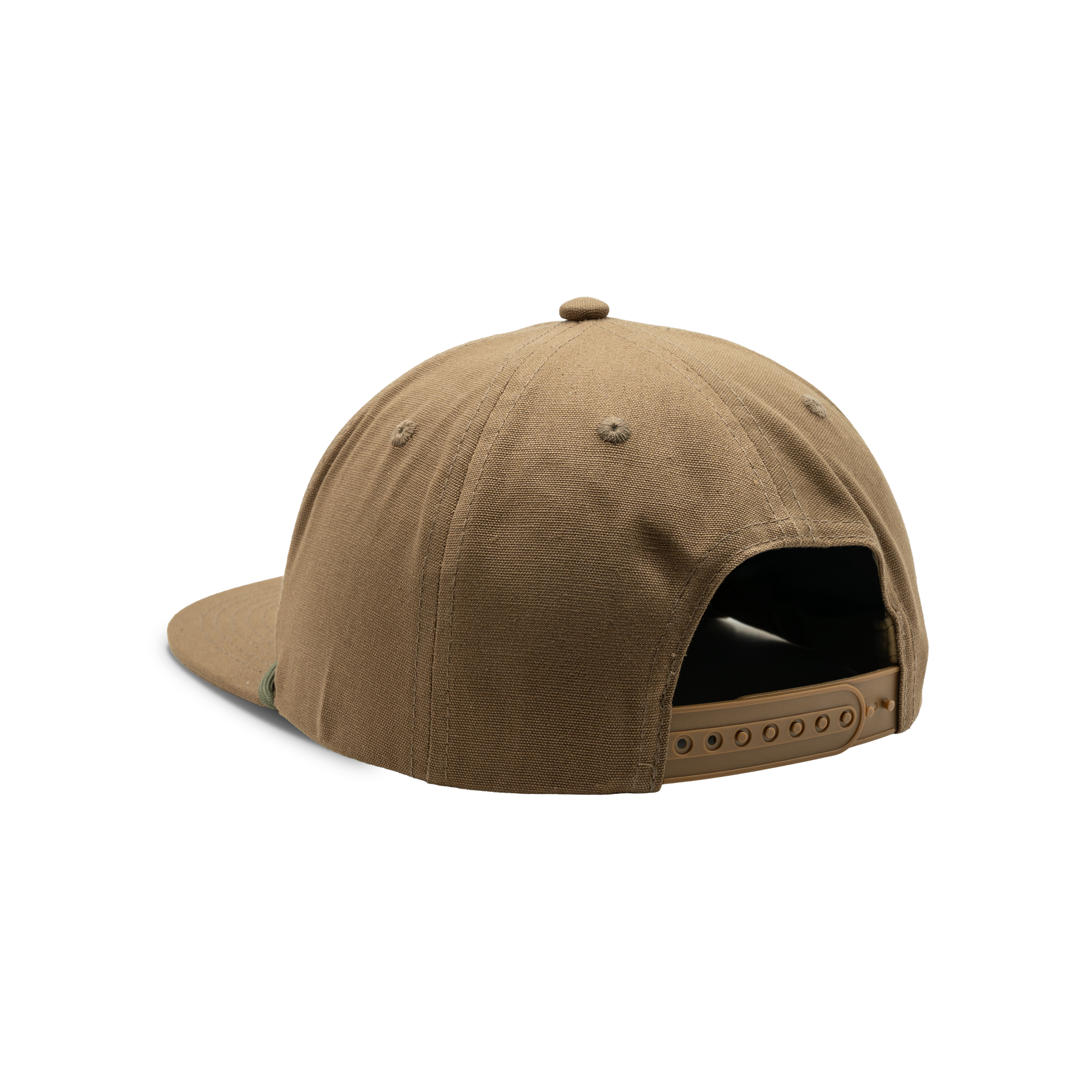 Rope Patch Cap in Tobacco, back view #tobacco