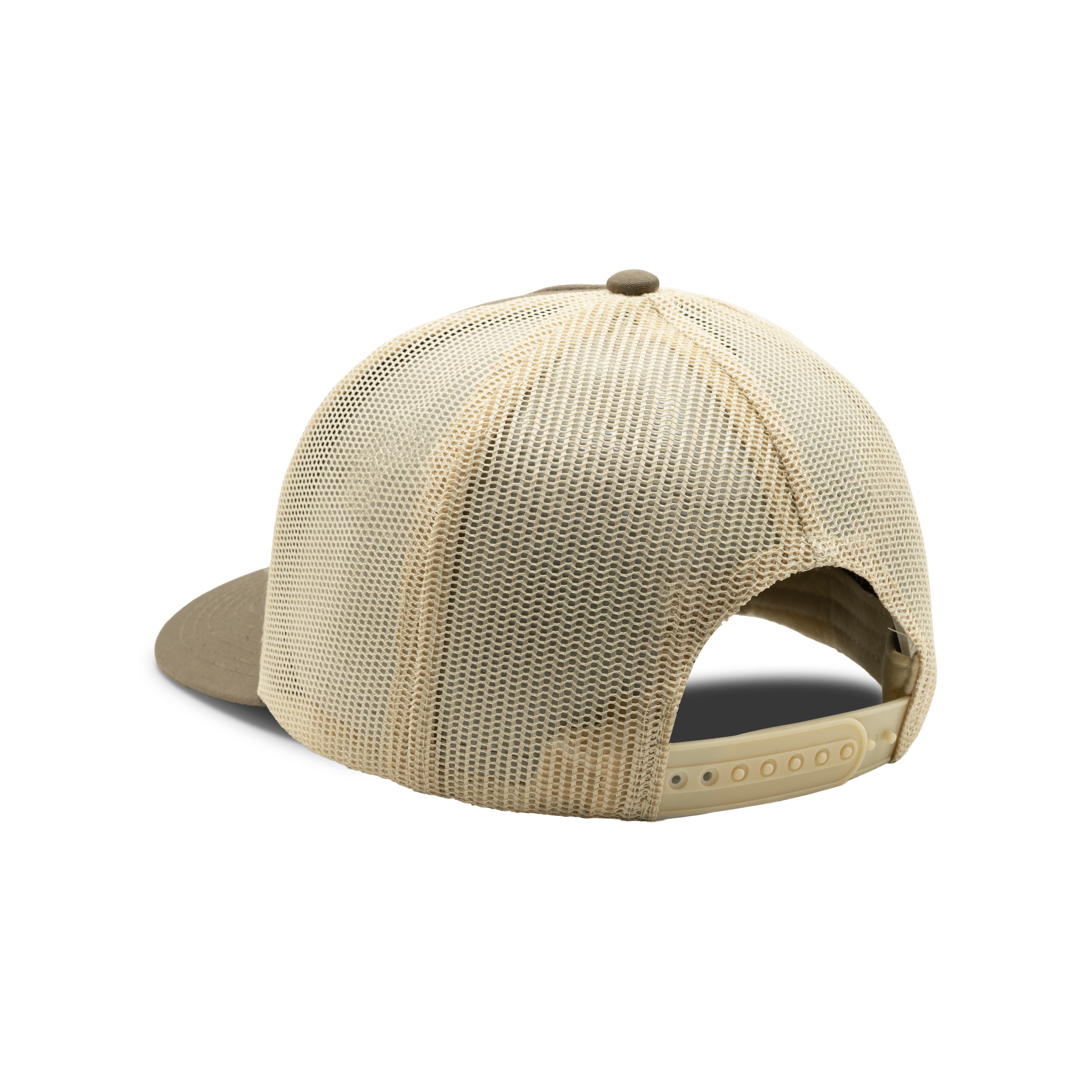5-Panel Logo Patch Cap in Brown / Khaki, back view #brown_/_khaki