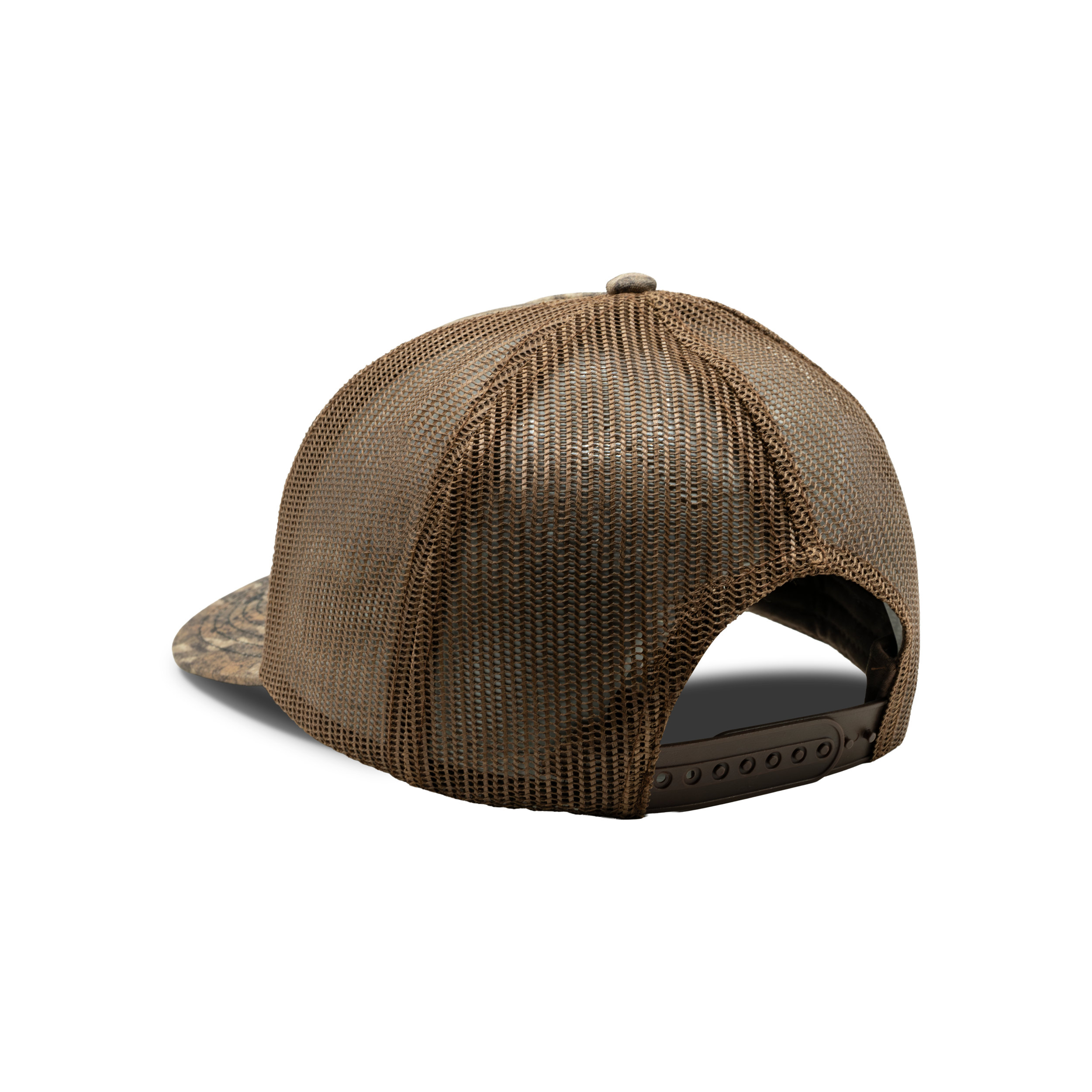 5-Panel Logo Patch Cap in Mossy Oak Bottomland, back view #mossy_oak_bottomland