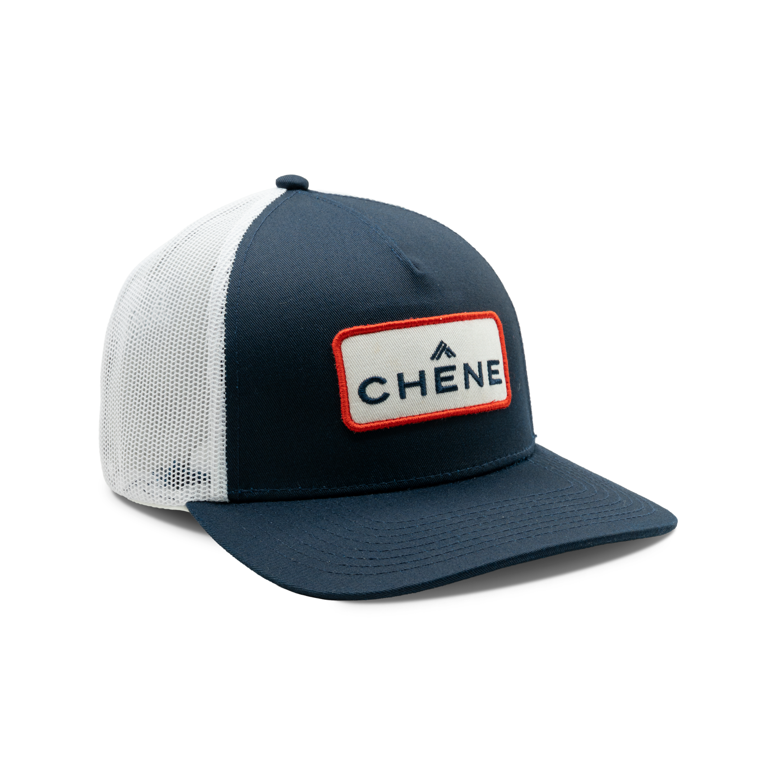 5-Panel Logo Patch Cap in Red / White / Blue, front view #red_/_white_/_blue