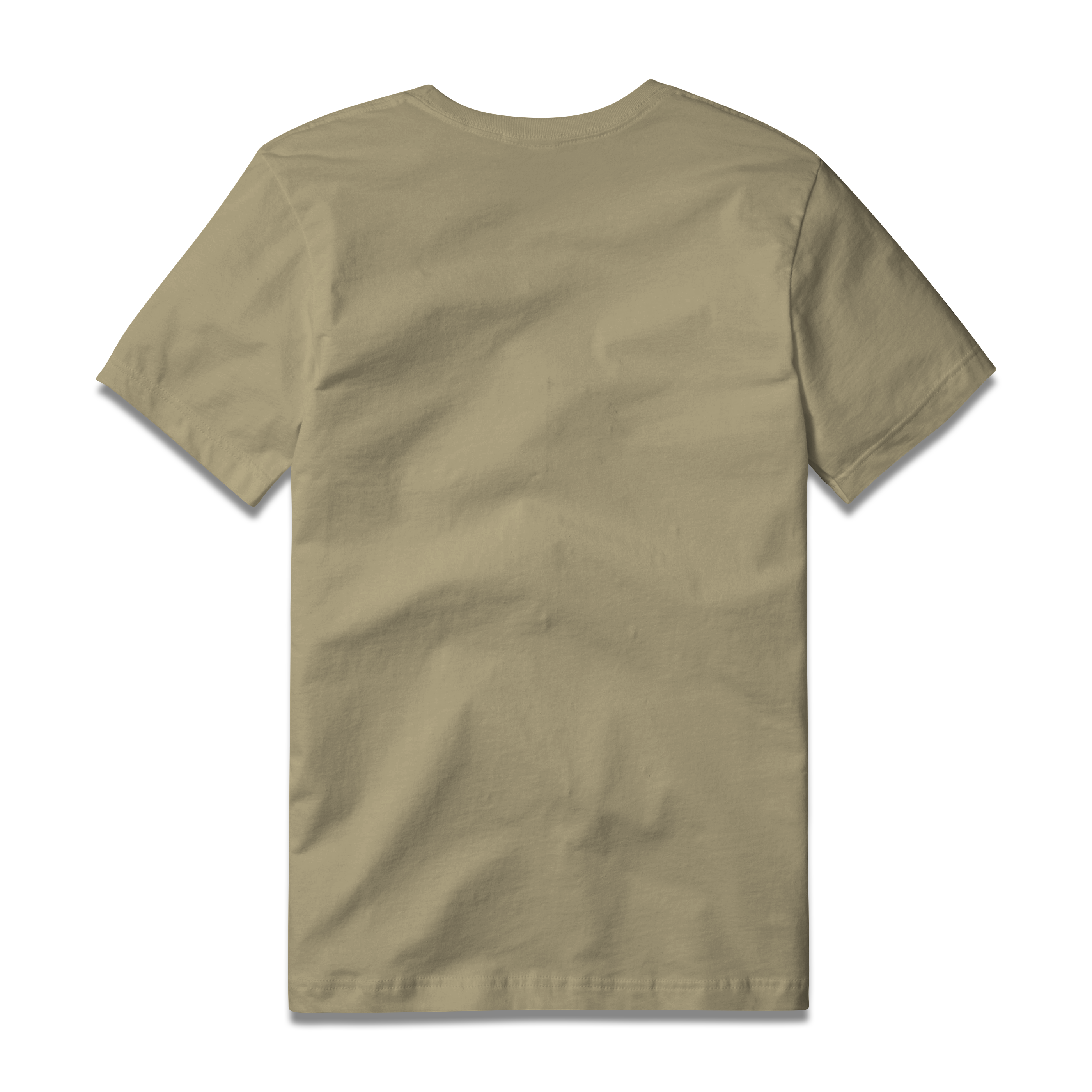Logo Tee S/S in Khaki, back view #khaki