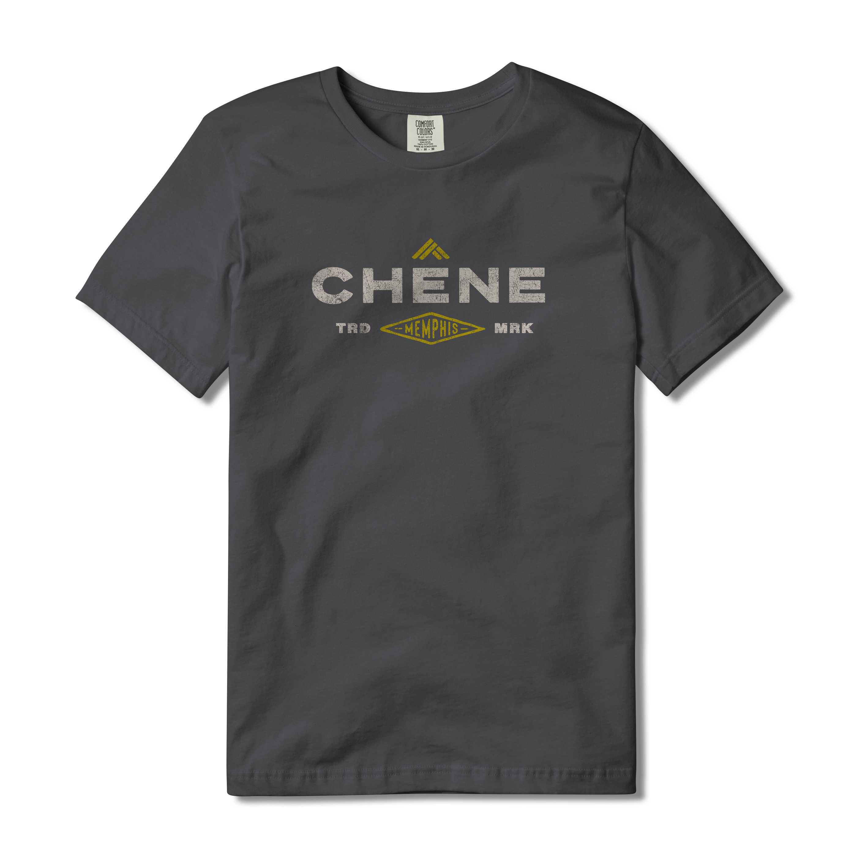 Trademark Tee S/S in Graphite, front view #graphite