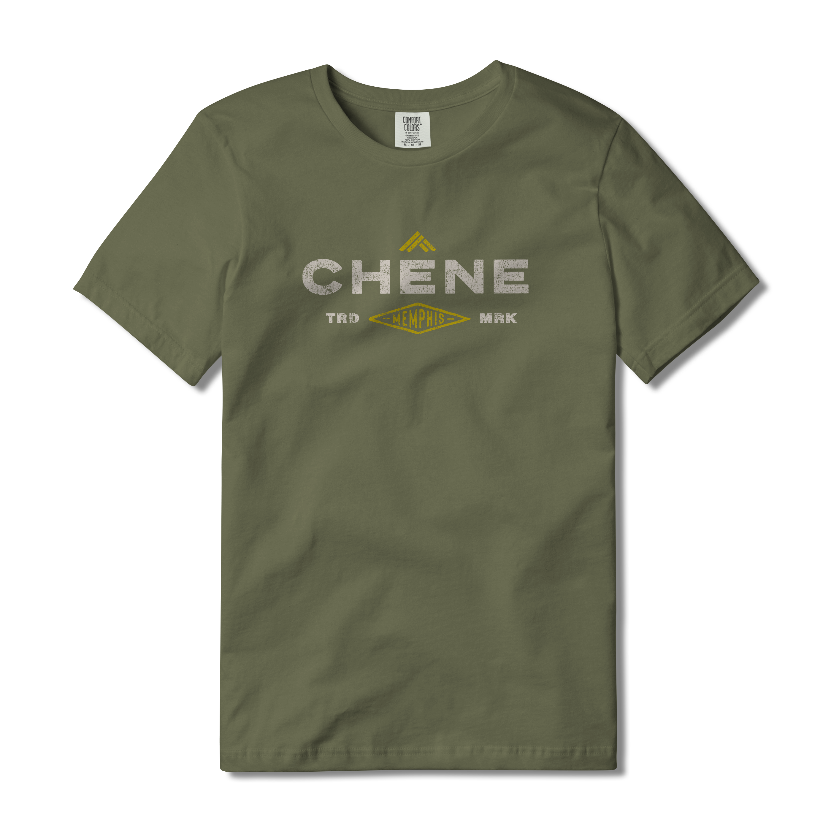 Trademark Tee S/S in Sage, front view #sage