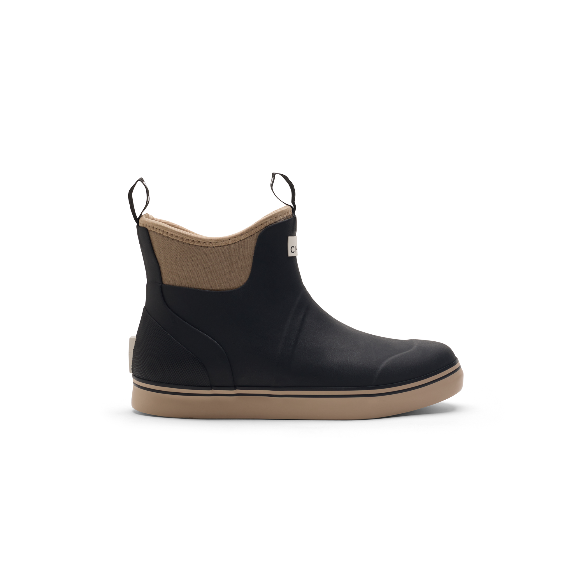 Women's Sherpa Fleece Scout Boot in Black / Tan, product #black_/_tan