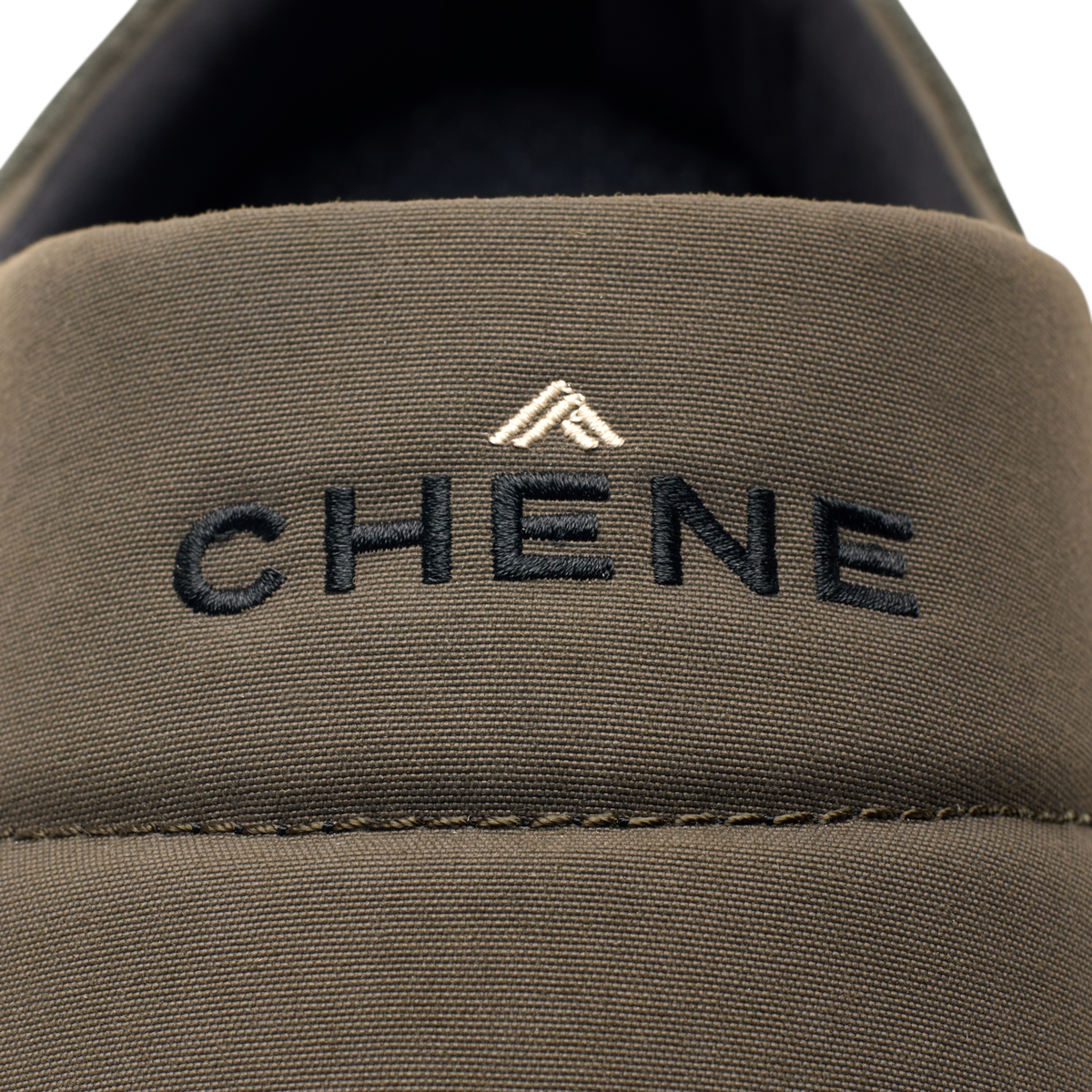 Camp Shoe in Cypress, embroidered heel logo detail