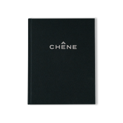 a black book with white text