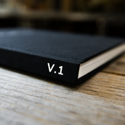 a close up of a book