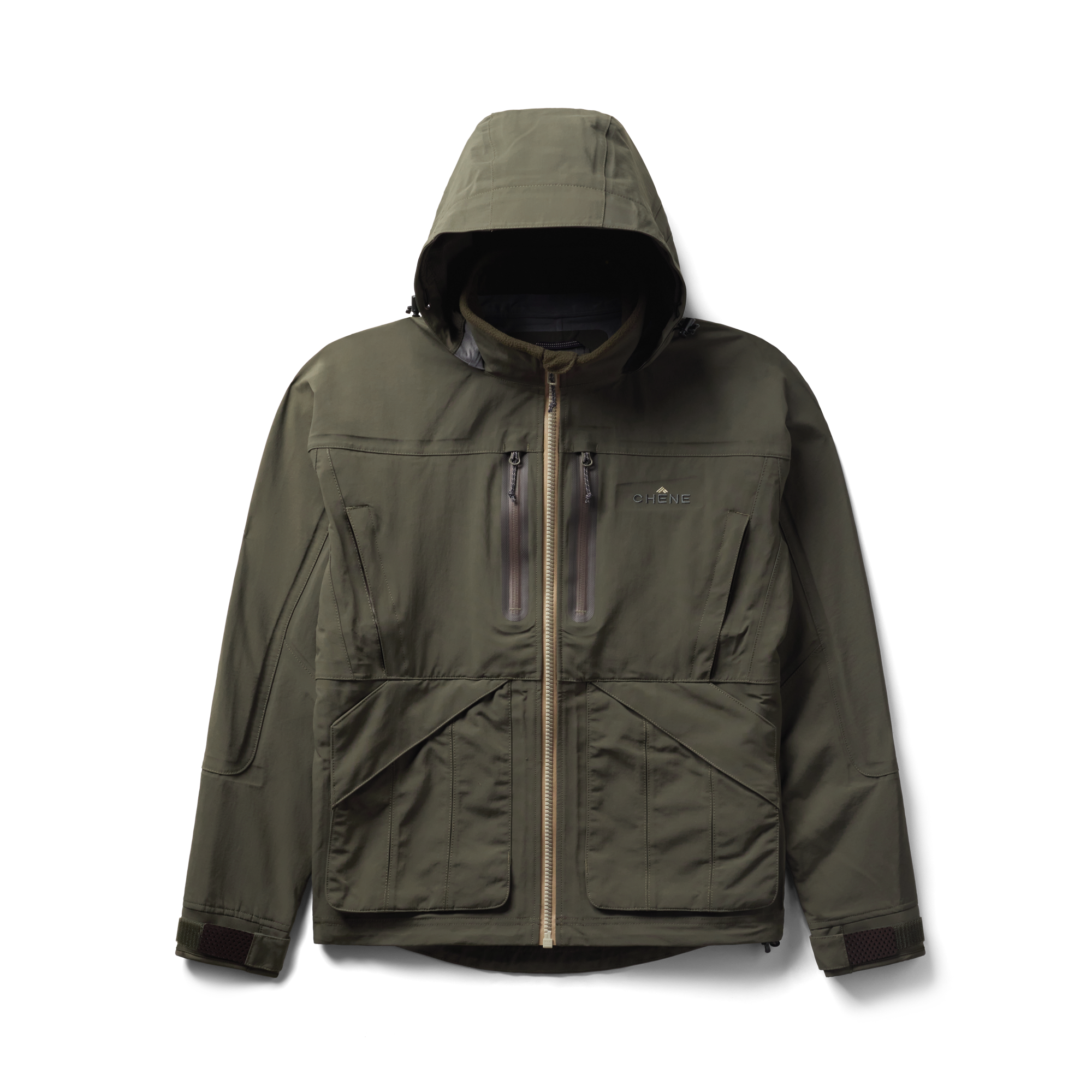 Hydro-Lok Shell Jacket in Cypress, flat lay #cypress