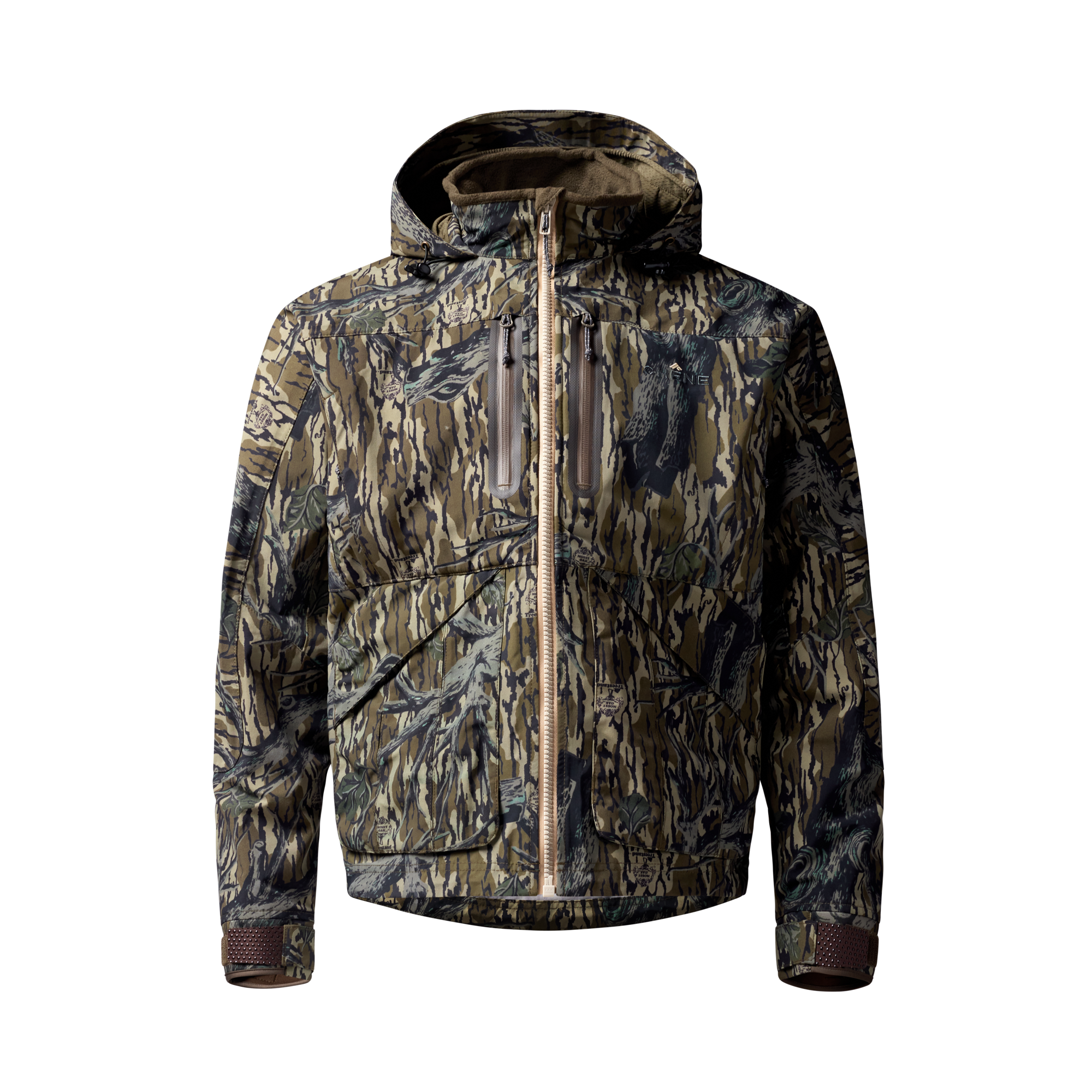 Hydro-Lok Shell Jacket in Mossy Oak Original Treestand, front view #mossy_oak_original_treestand