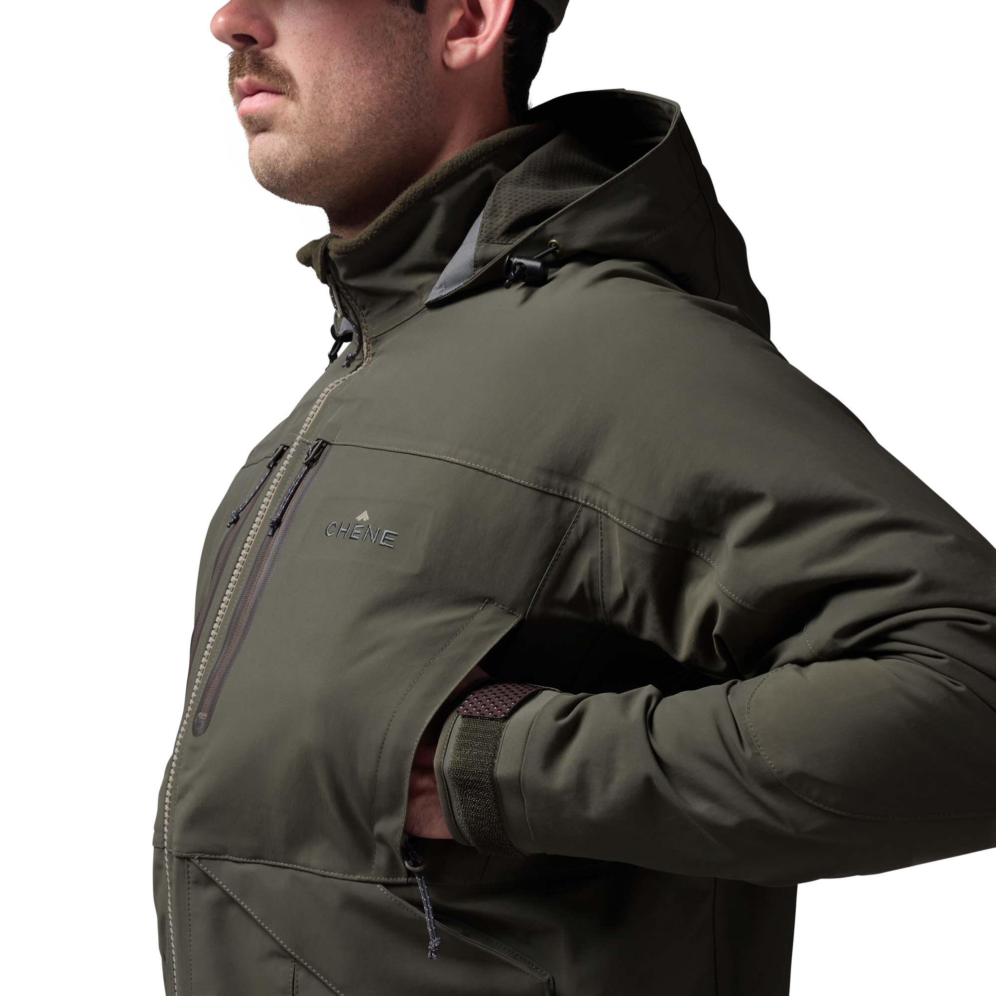Hydro-Lok Insulated Jacket in Cypress, on model #cypress