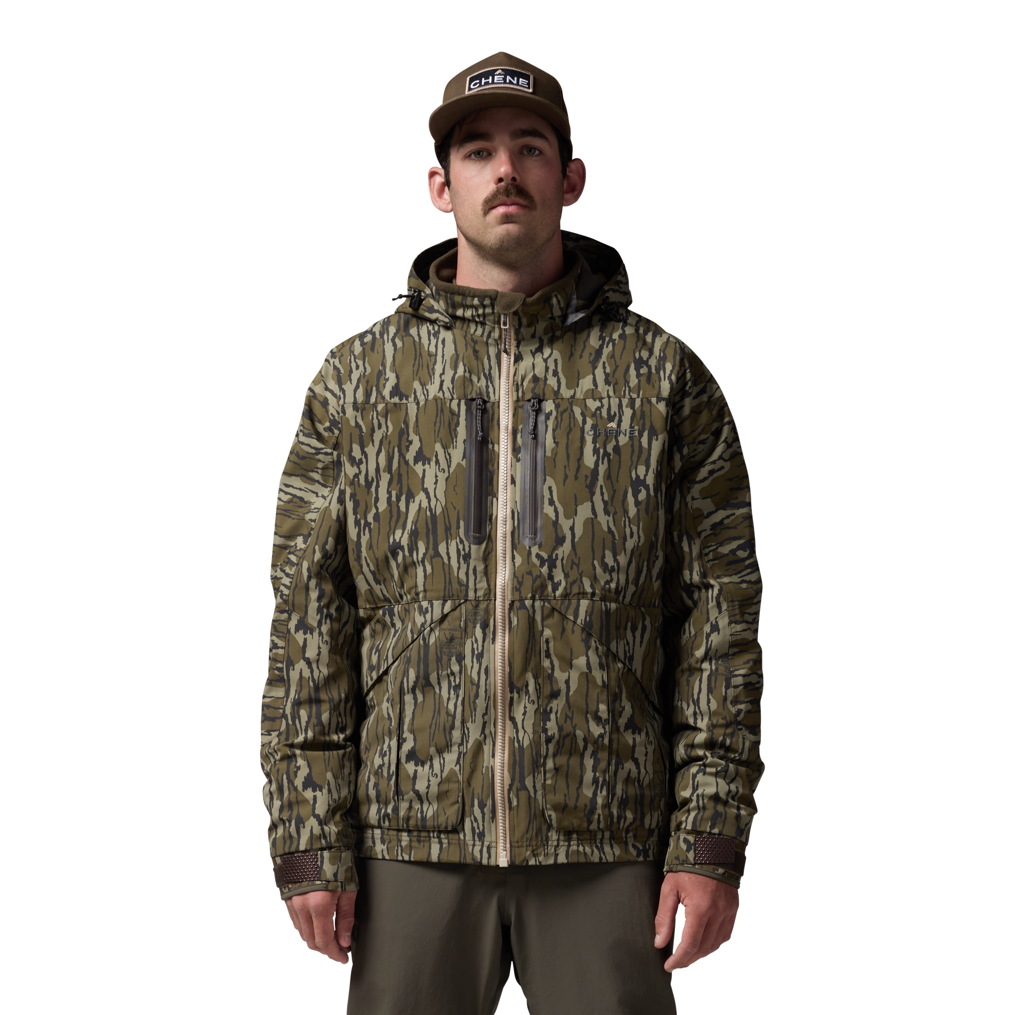 Hydro-Lok Insulated Jacket in Mossy Oak Original Bottomland, on model #mossy_oak_original_bottomland