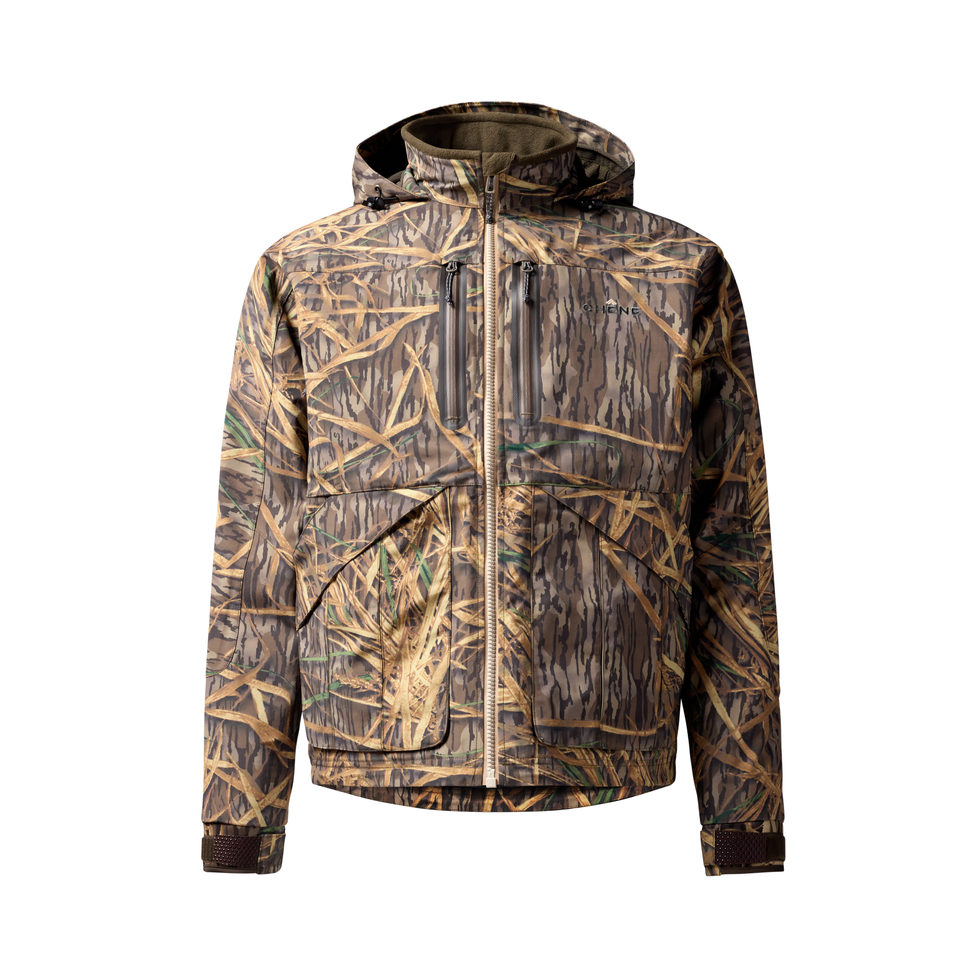 Hydro-Lok Insulated Jacket in Mossy Oak Original Shadow Grass, front view #mossy_oak_original_shadow_grass