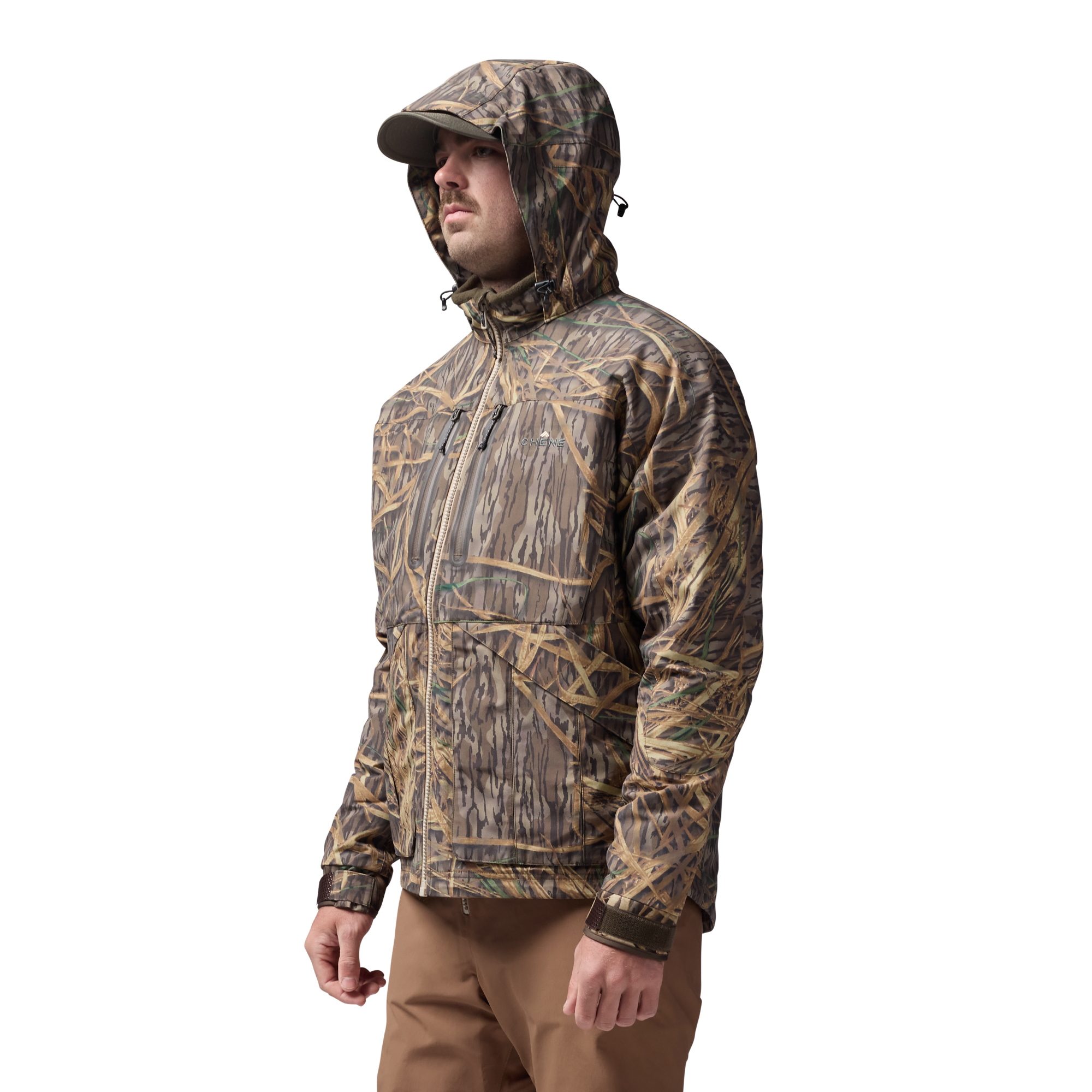 Hydro-Lok Insulated Jacket in Mossy Oak Original Shadow Grass, on model #mossy_oak_original_shadow_grass