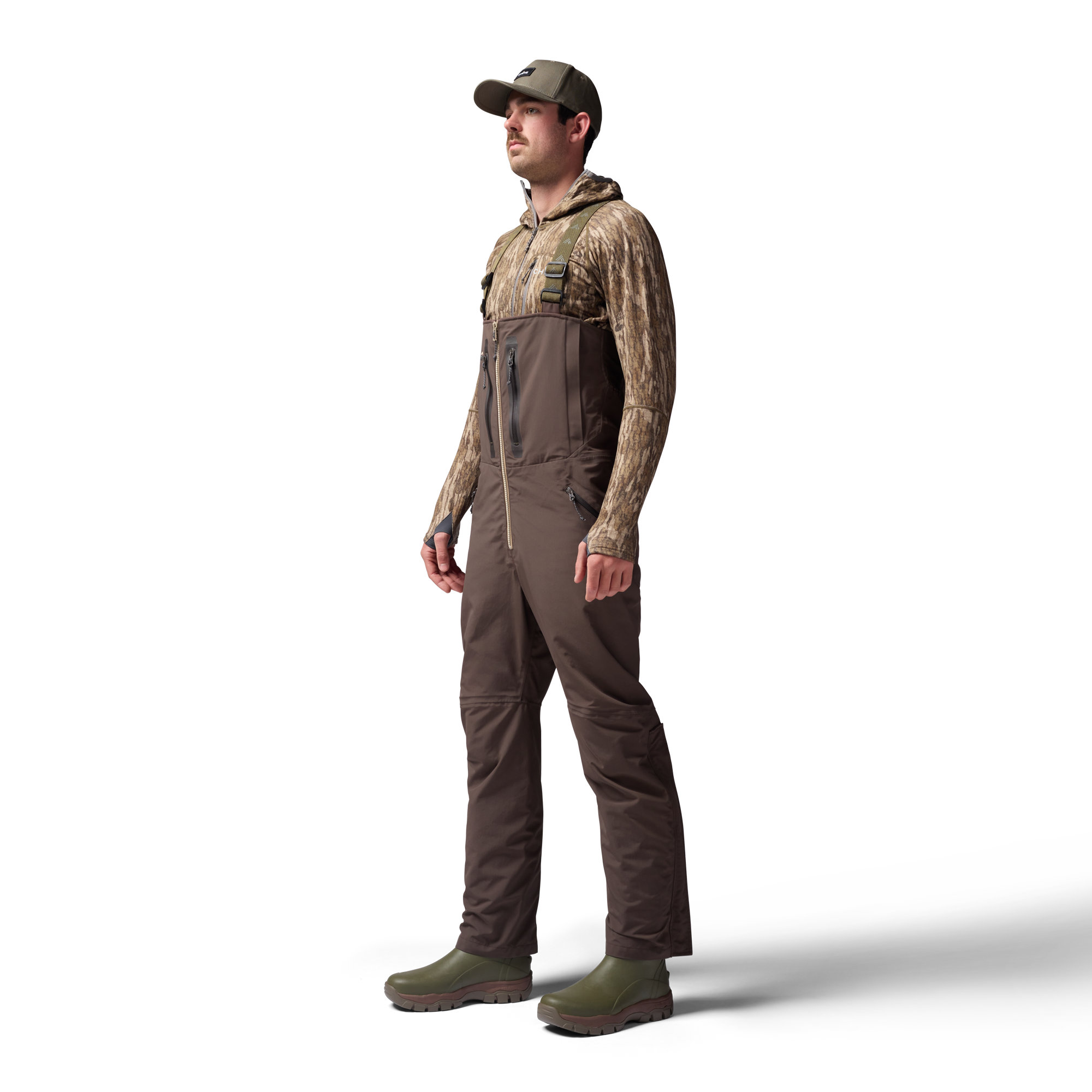 Hydro-Lok Field Bib in Brown, on model #brown