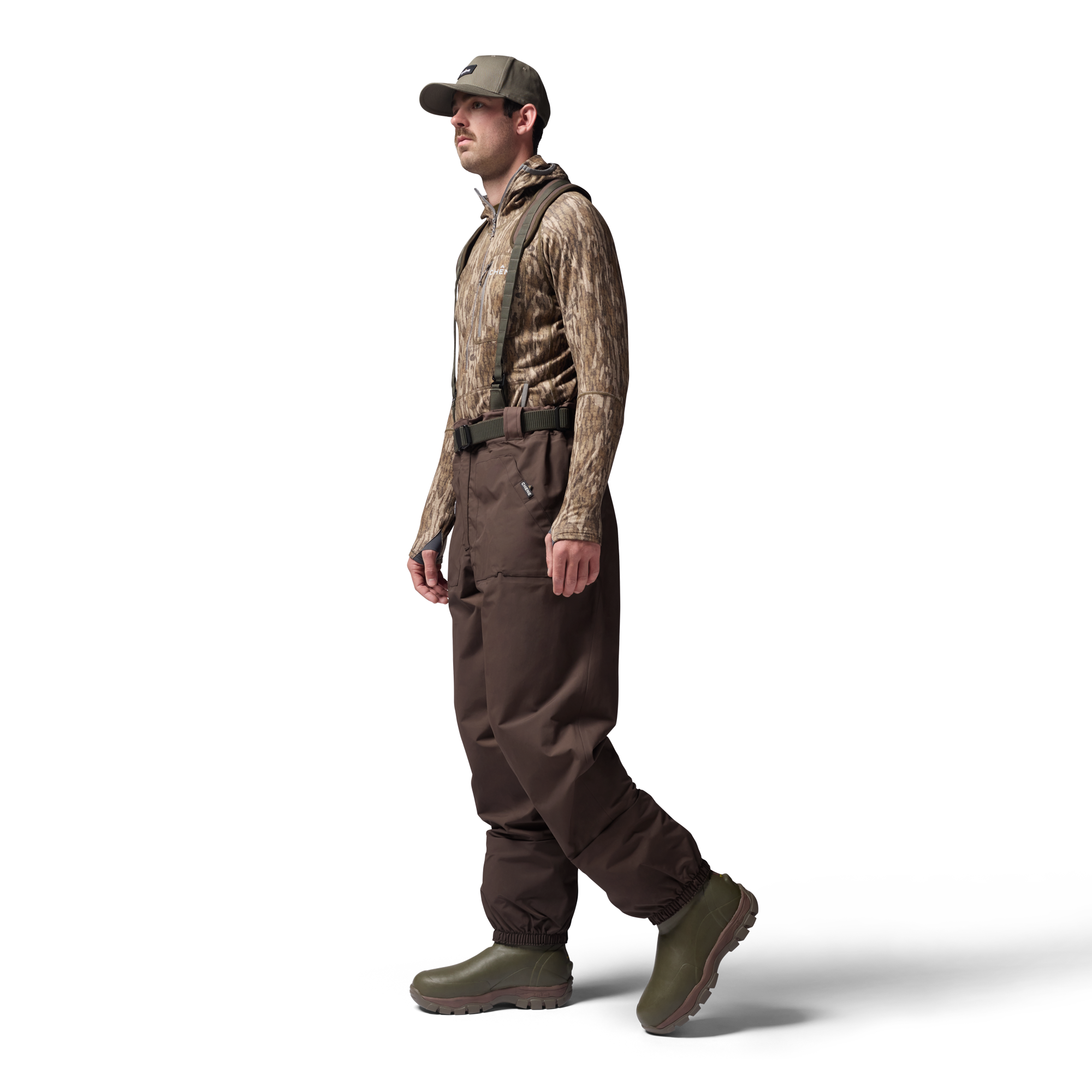 2S Wading Pant in Brown, on model #brown