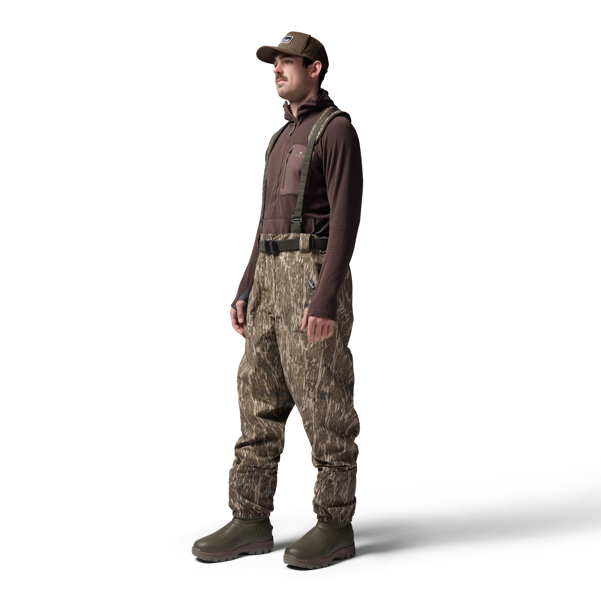 2S Wading Pant in Mossy Oak Bottomland, on model #mossy_oak_bottomland