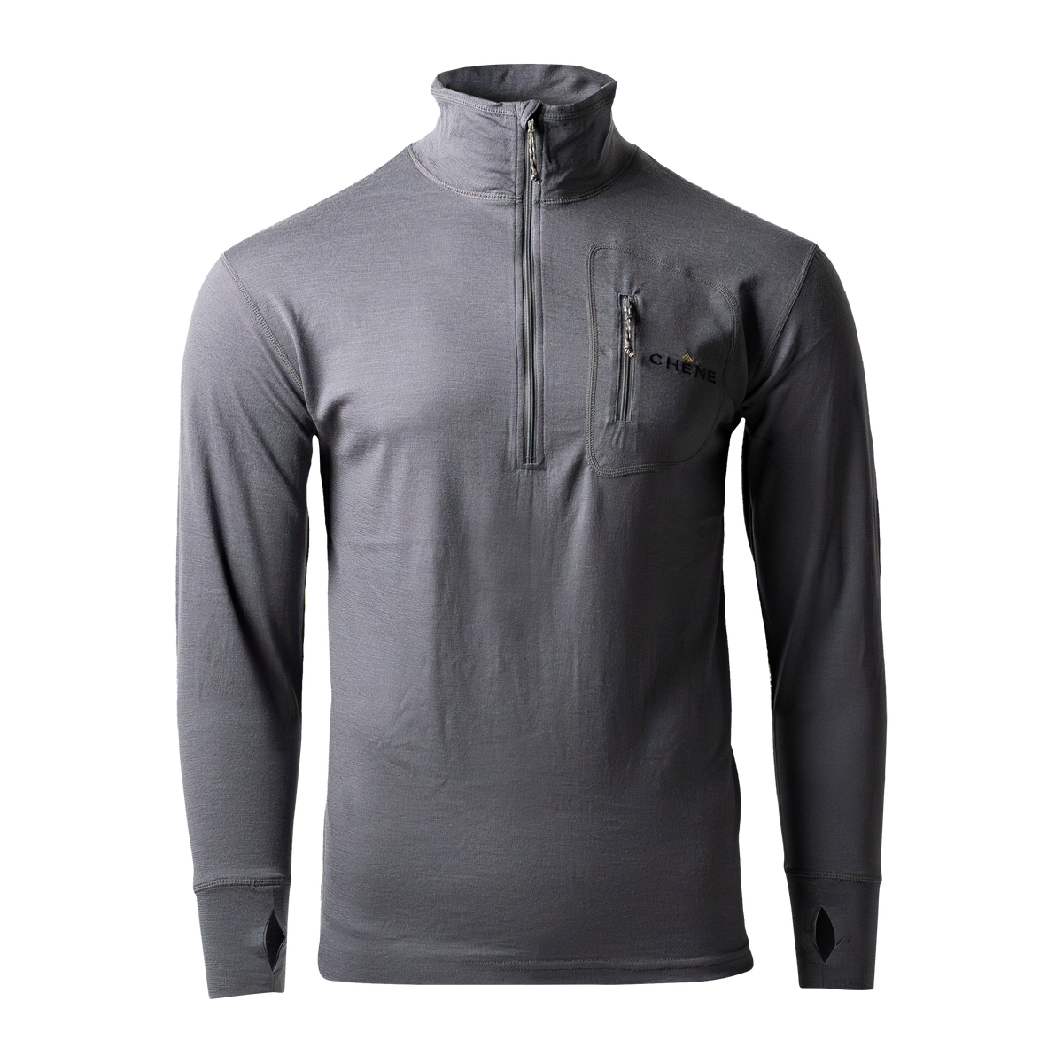 QUEST FULLY FASHIONED QUARTER-ZIP MERINO SWEATER - NAVY OLIVE TWIST