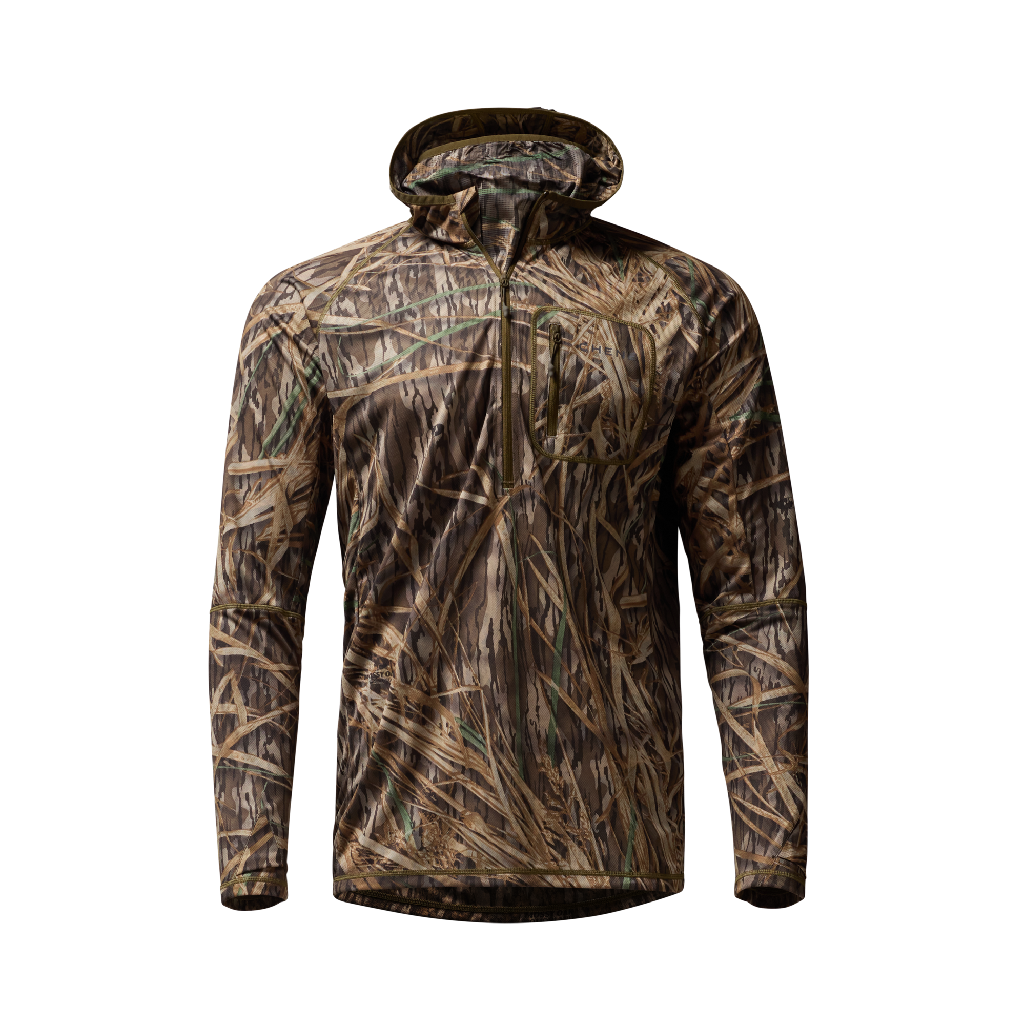 Vale 105 Synthetic Hoodie in Mossy Oak Original Shadow Grass, front view #mossy_oak_original_shadow_grass